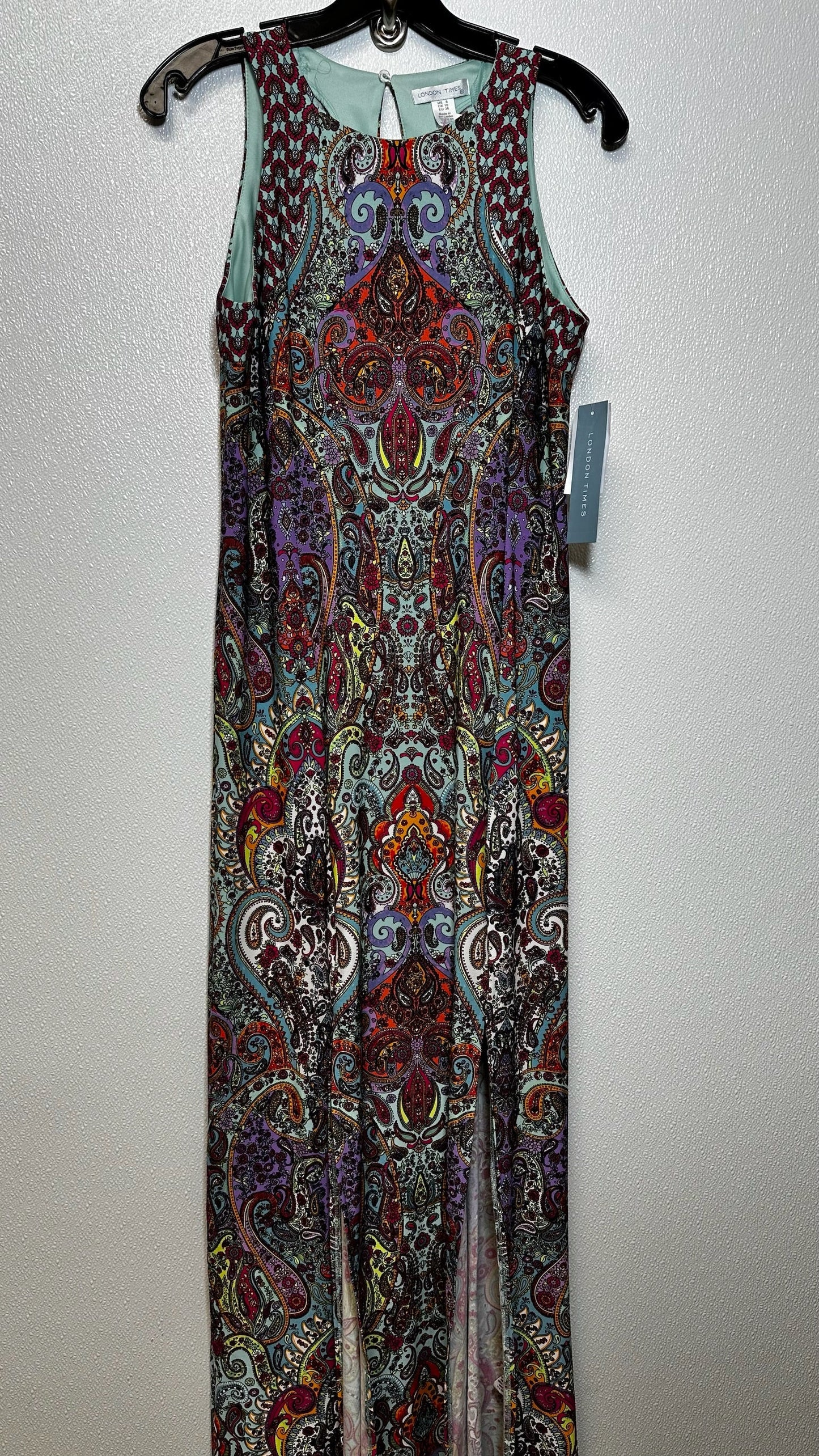 Print Dress Casual Maxi London Times, Size 6