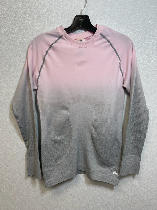 Athletic Top Long Sleeve Crewneck By Gym Shark In Candy Pink, Size: S