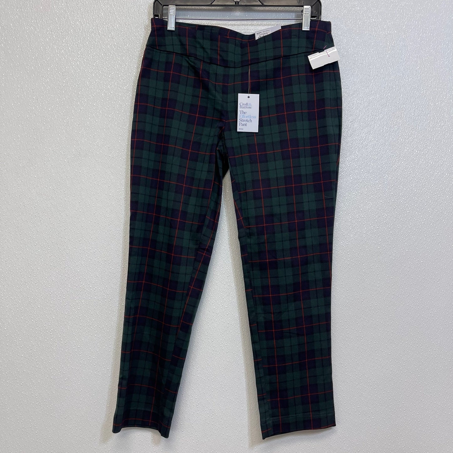 Effortless stretch Pants Ankle By Croft And Barrow O In Plaid, Size: 6petite