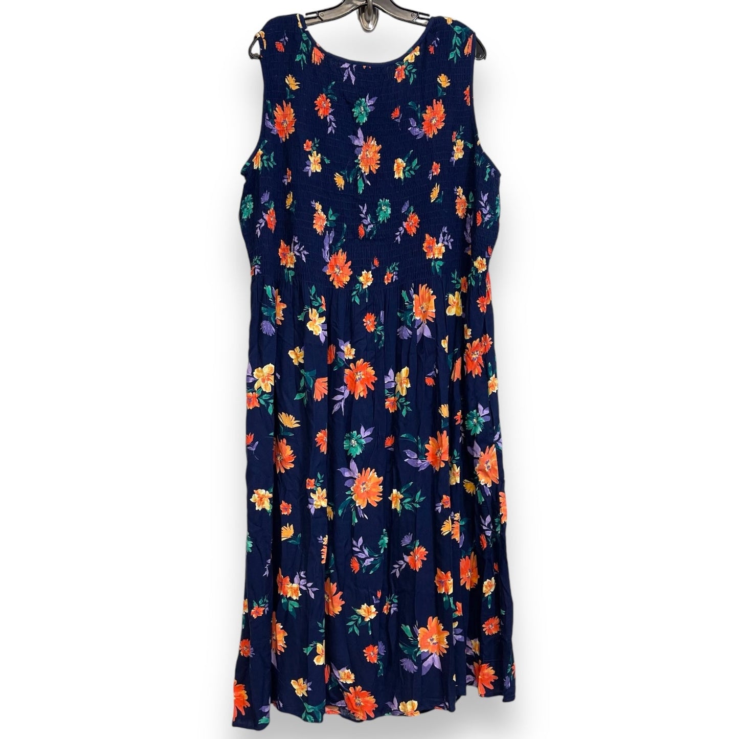 Dress Casual Maxi By Croft And Barrow O In Floral, Size: 2x