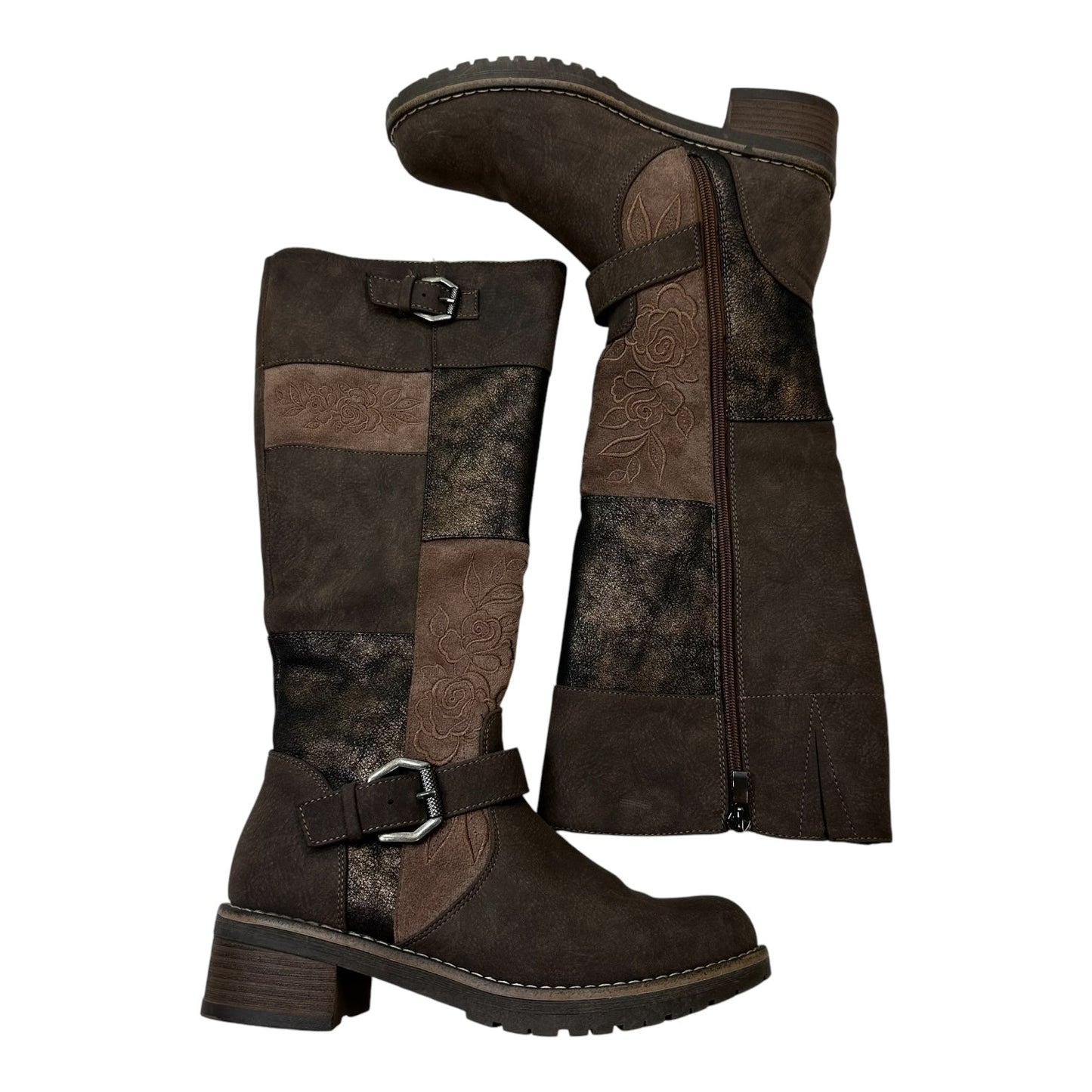 Step Knee-High Boots By Patrizia by Spring Step In Chocolate size 37