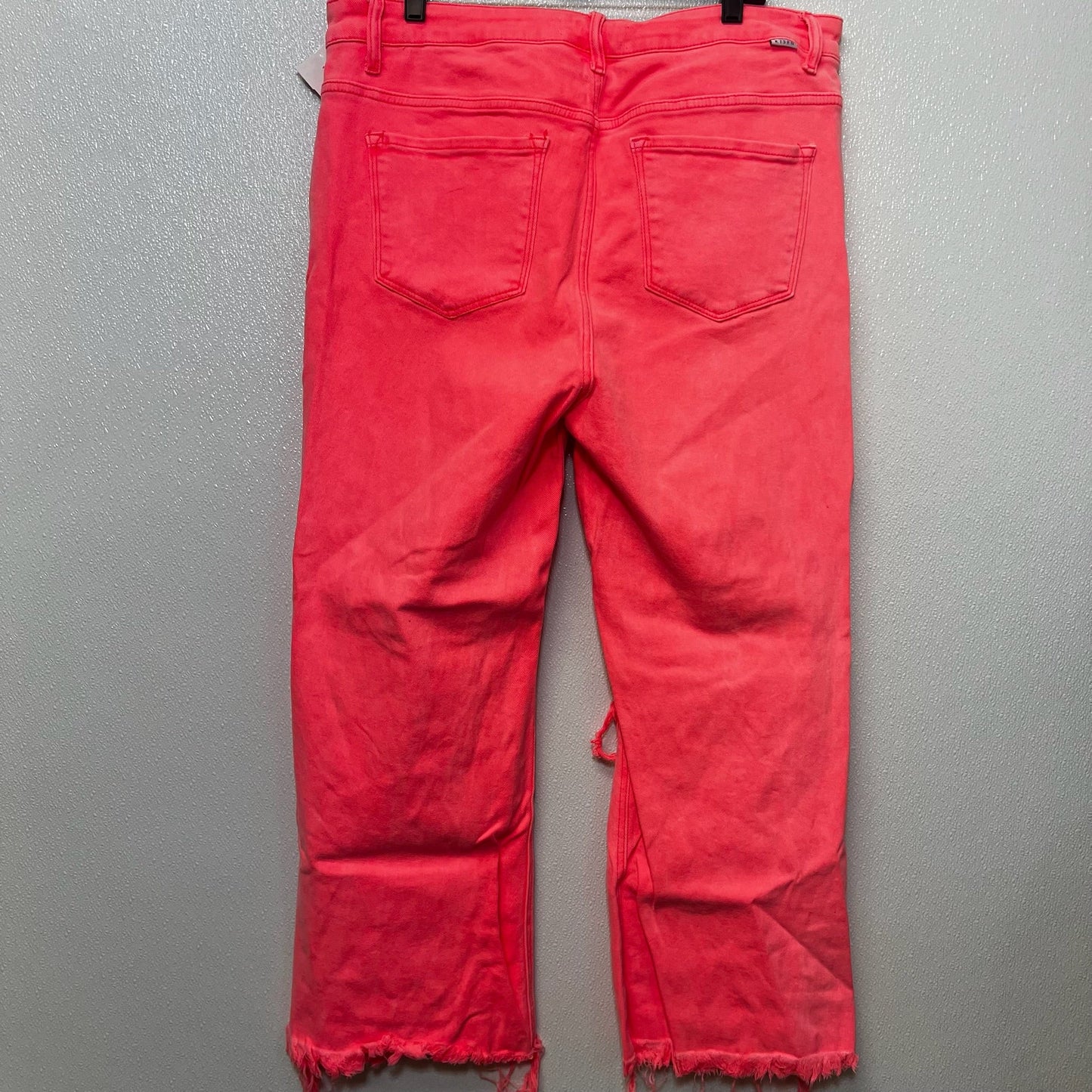 Jeans Cropped By RISEN In Hot Pink, Size: 2x