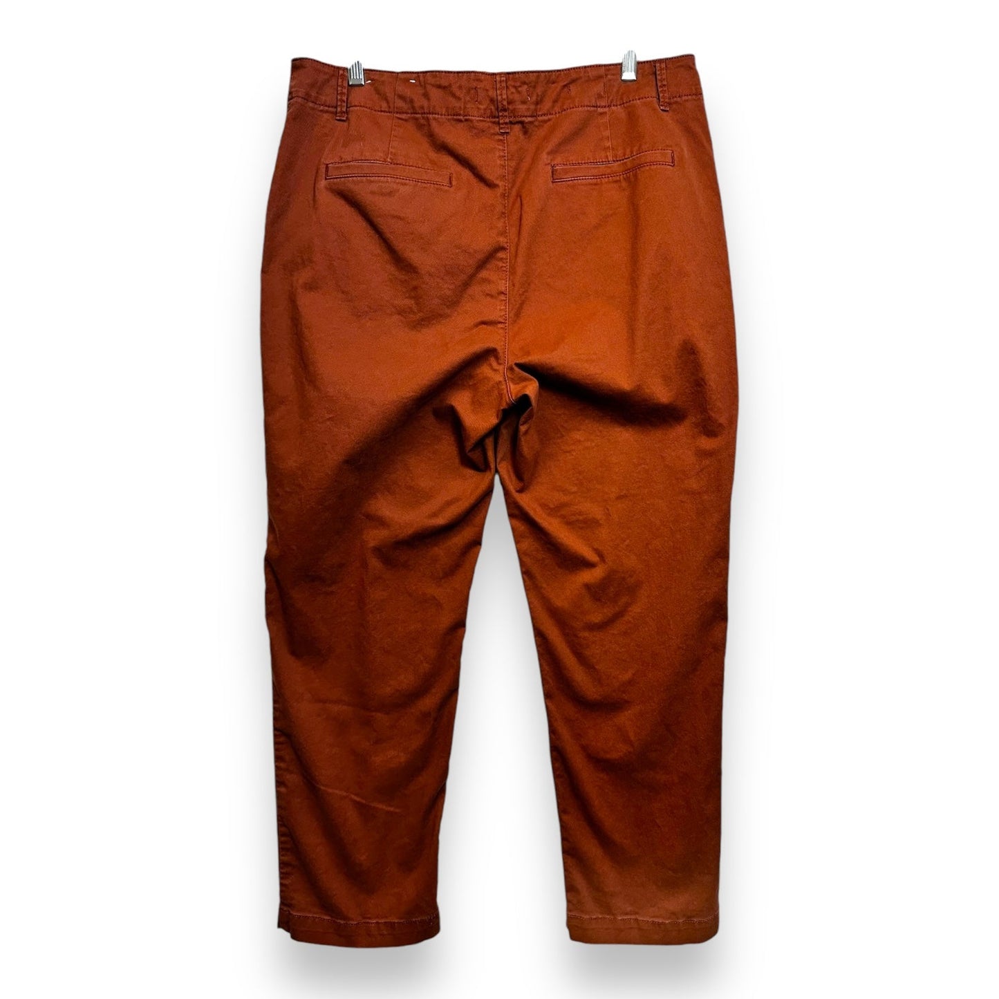 THE MONROE SLIM Pants Chinos & Khakis By Loft O In Terracotta, Size: 12