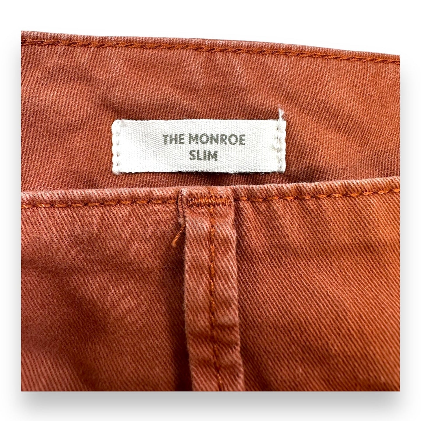 THE MONROE SLIM Pants Chinos & Khakis By Loft O In Terracotta, Size: 12