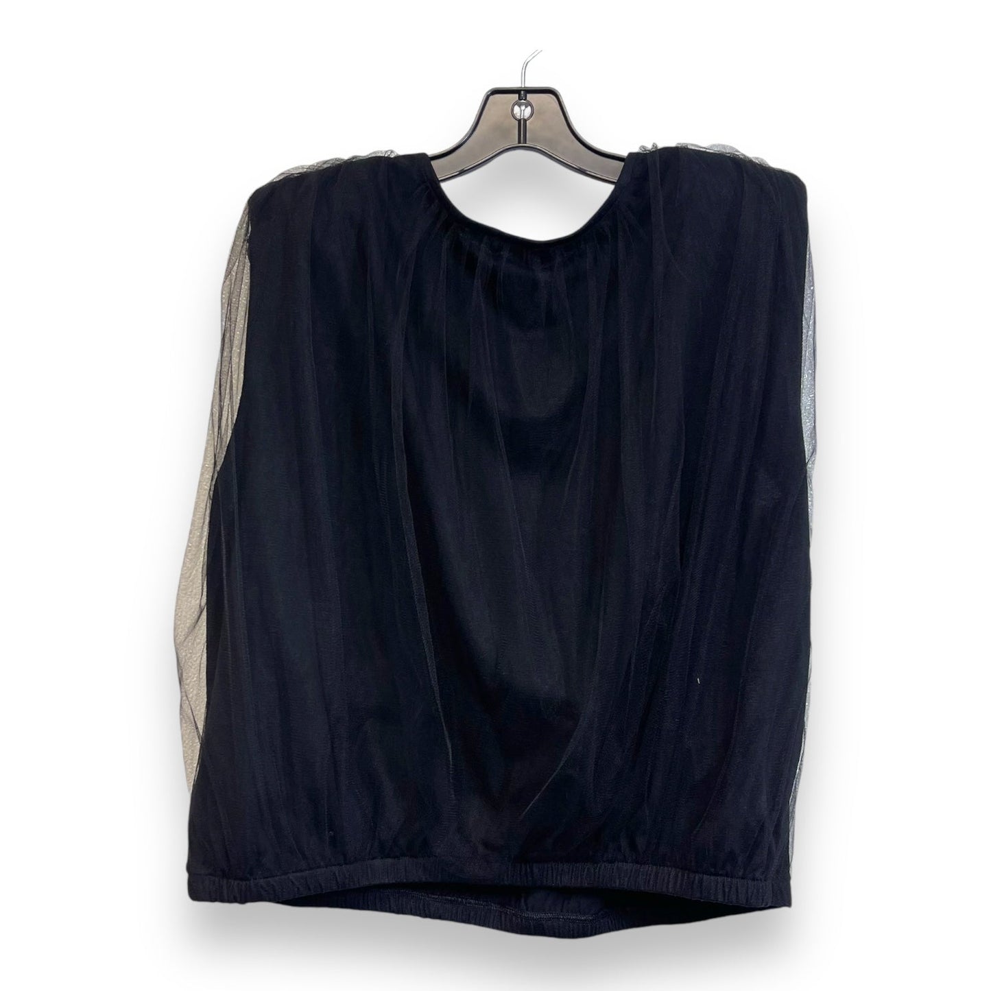 Top Short Sleeve By Express In Black, Size: Xl