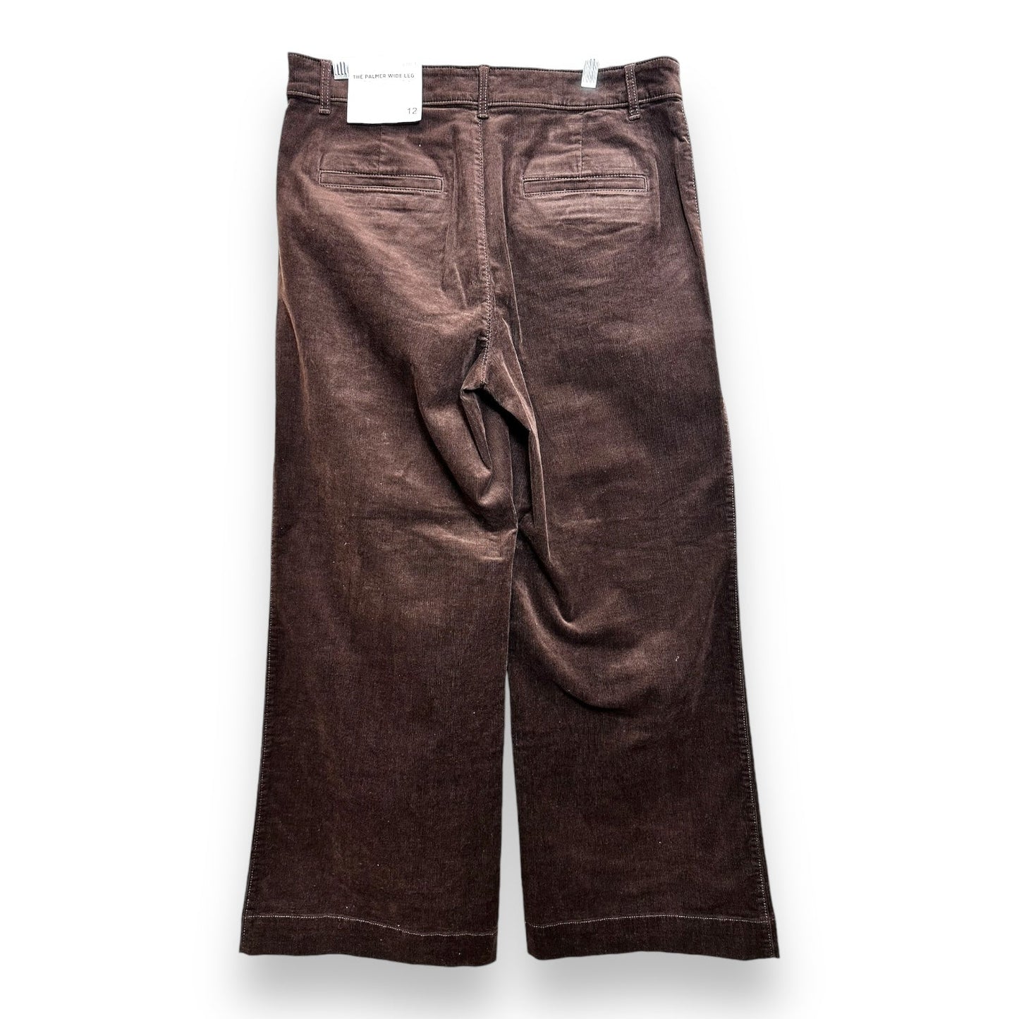 PALMER WIDE LEG Pants Corduroy By Loft In Brown, Size: 12