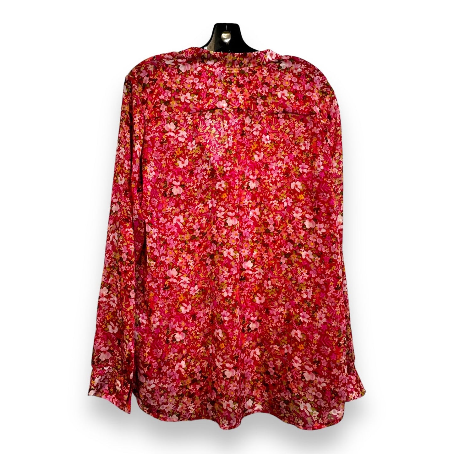 Blouse Long Sleeve By Kut In Floral Print, Size: Xl