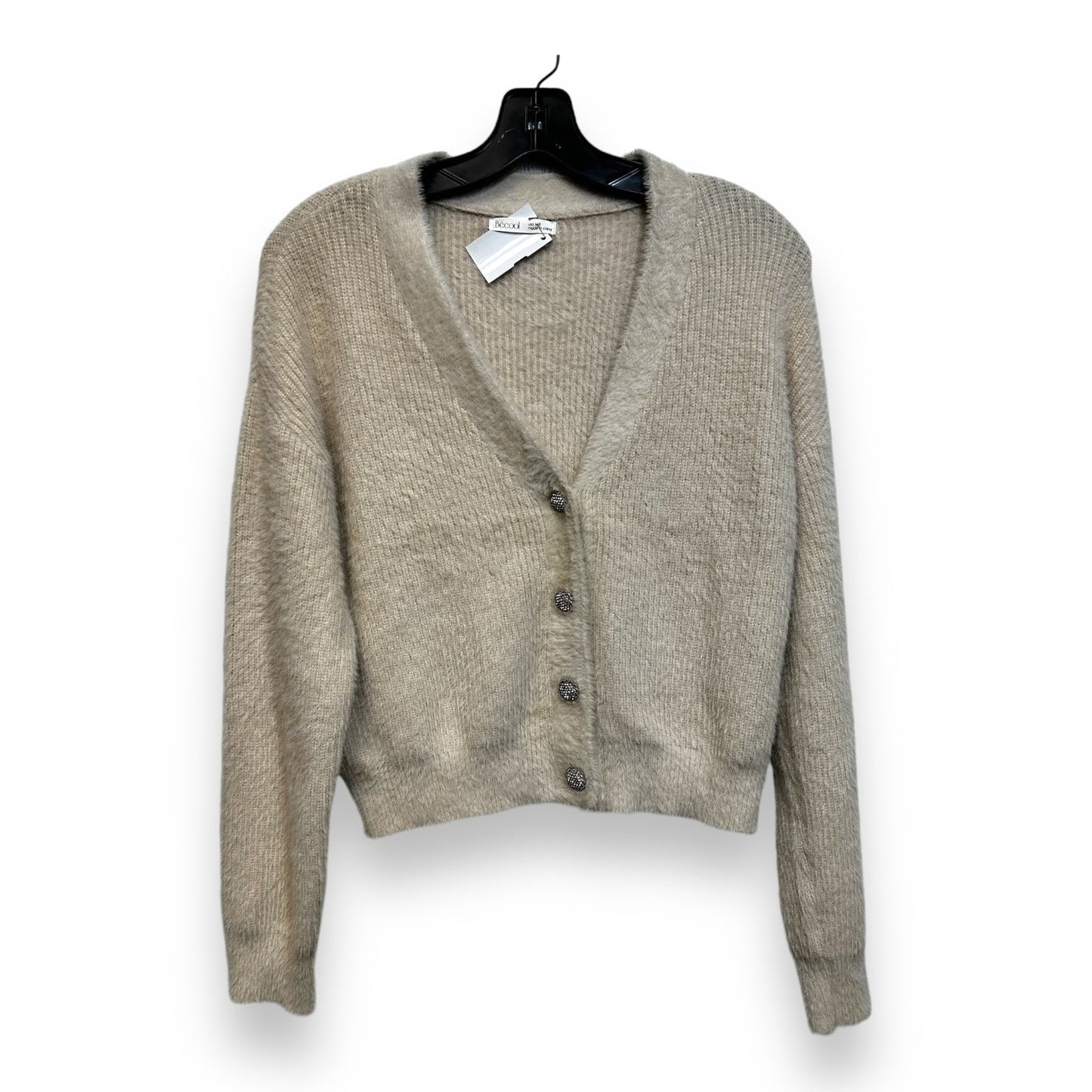 Cardigan By Clothes Mentor In Beige, Size: M/L