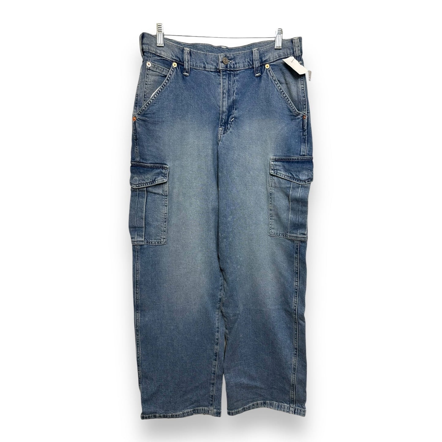 90s loose cargo Jeans Wide Leg By Gap In Blue Denim, Size: 6