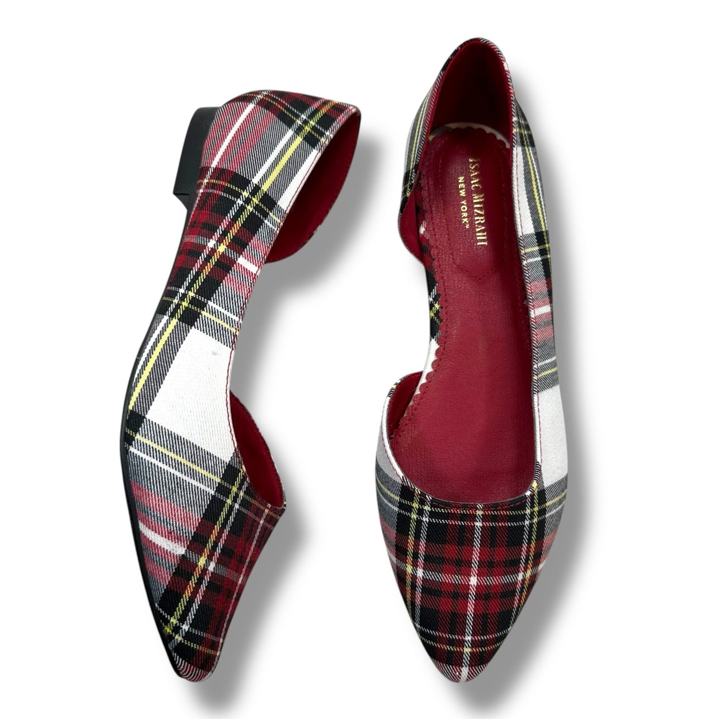 Shoes Flats By Isaac Mizrahi In Plaid Pattern, Size: 8.5