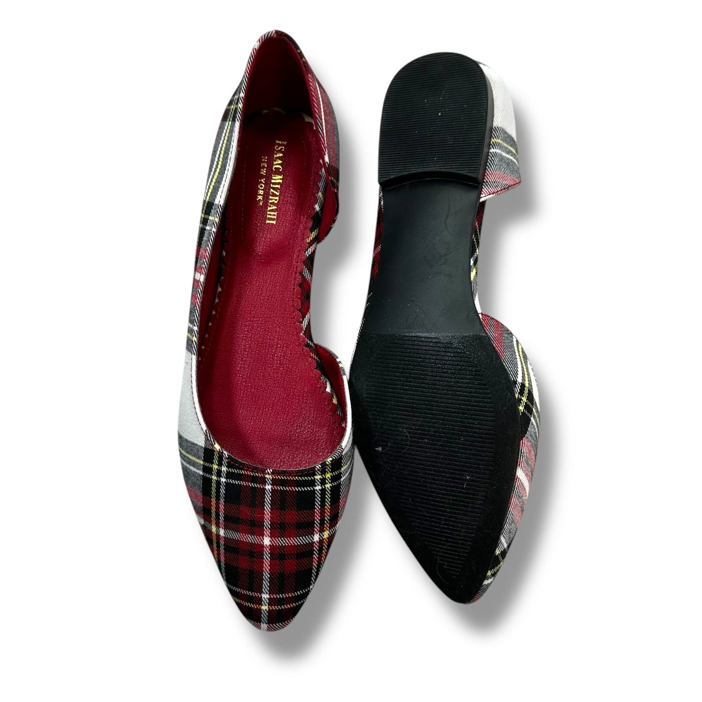 Shoes Flats By Isaac Mizrahi In Plaid Pattern, Size: 8.5