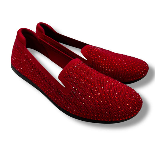 Shoes Flats By Clarks In Red, Size: 9