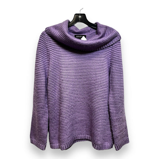 Sweater By Jones New York In Lavender, Size: L