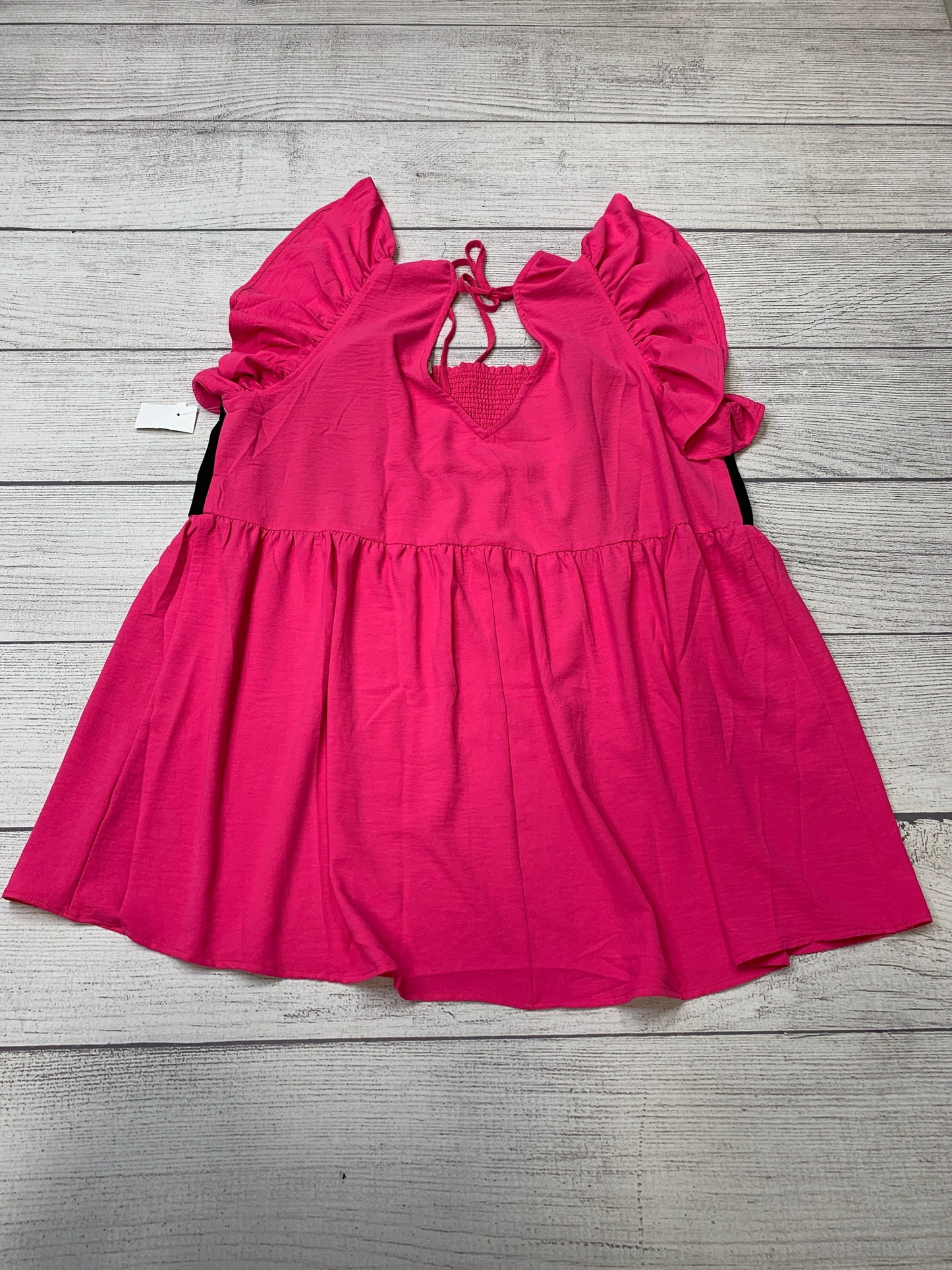 Pink Dress Party Short Oddi, Size 1x