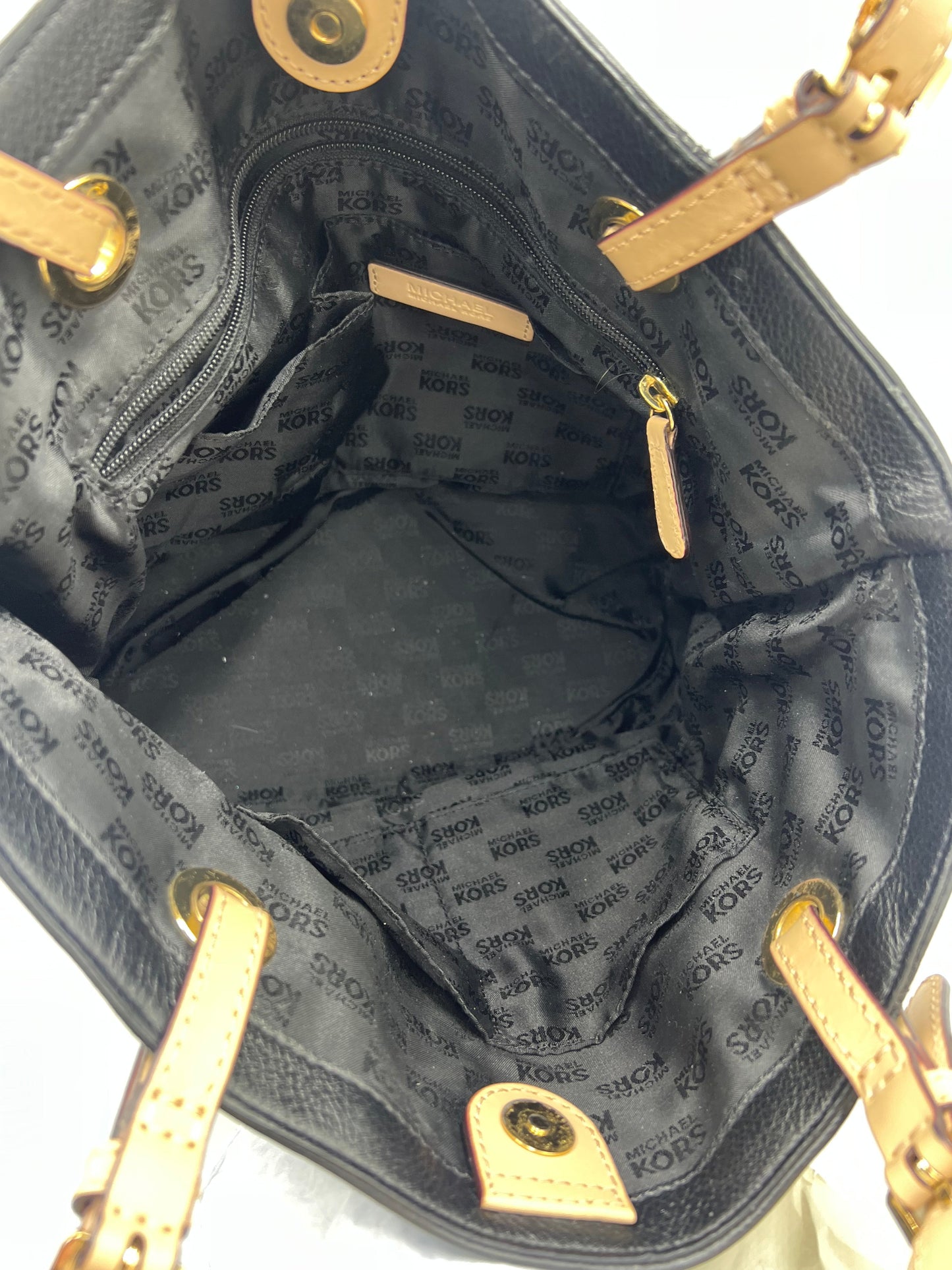 Handbag / Tote Leather Designer By Michael Kors