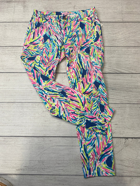 Multi-colored Pants Ankle Lilly Pulitzer, Size 4