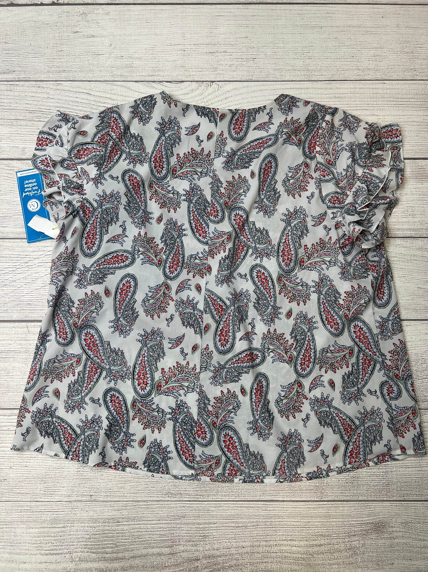 Print Top Short Sleeve Lane Bryant, Size 2x