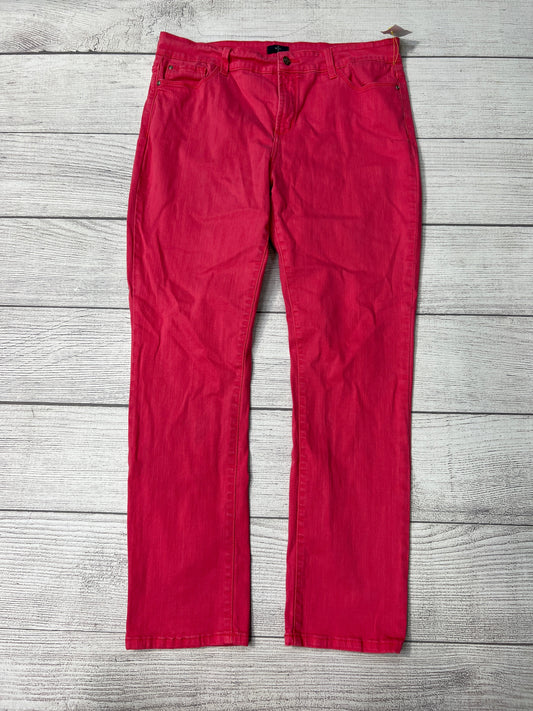 Jeans Designer By Not Your Daughters Jeans In Fuschia, Size: 14petite