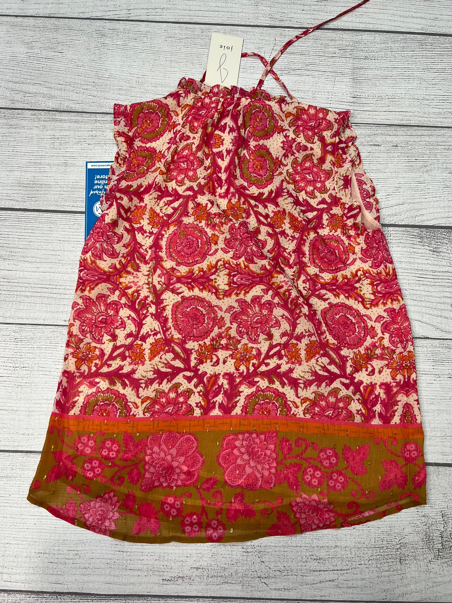 Top Sleeveless By Joie In Pink, Size: Xs