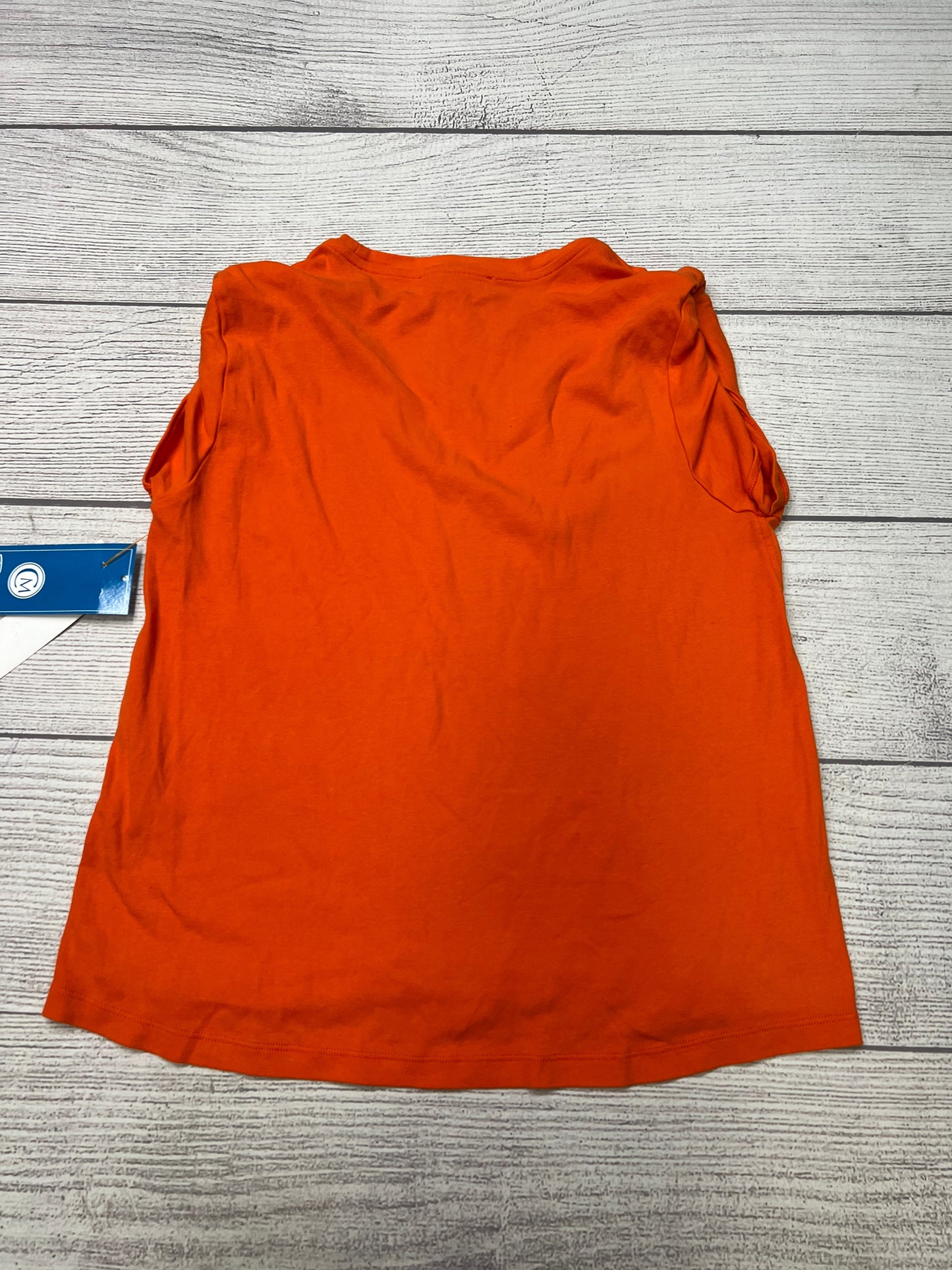 Top Sleeveless Designer By Frame In Orange, Size: S