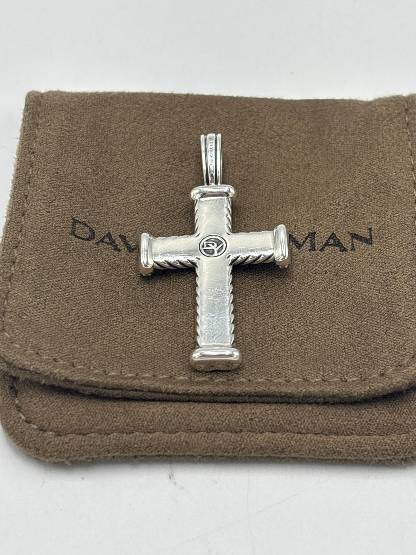 David Yurman Diamond Cross Pendant Luxury Designer