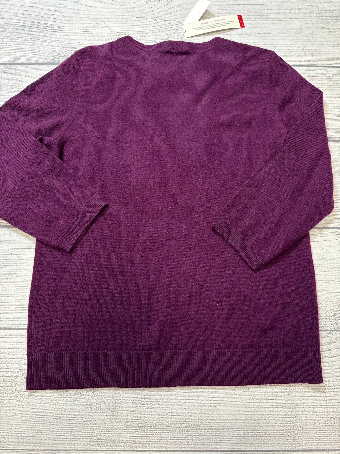 Sweater By Talbots In Purple, Size: L