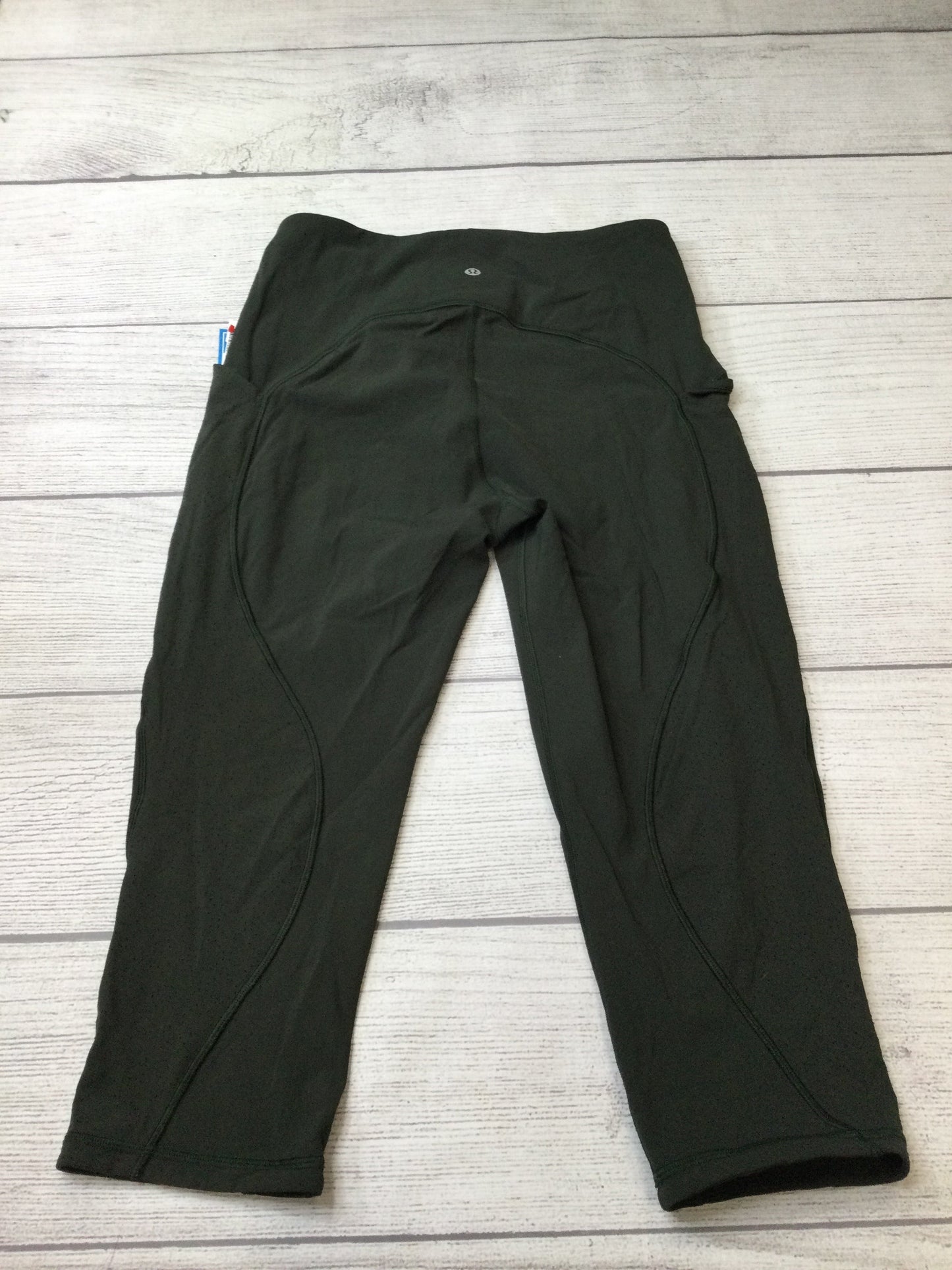 Athletic Capris By Lululemon In Green, Size: M