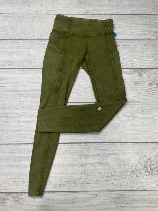 Athletic Capris By Lululemon In Green, Size: S