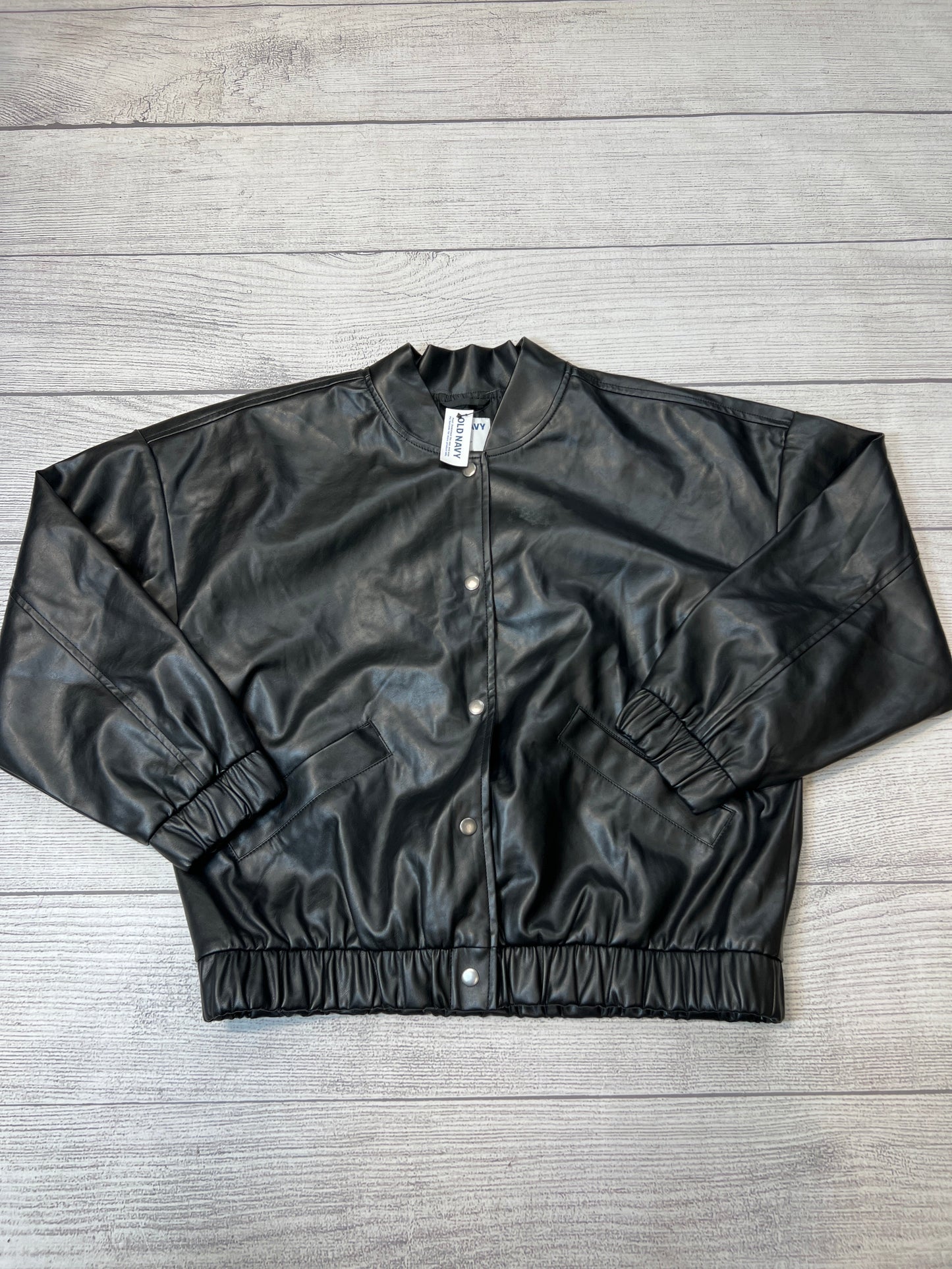 New! Jacket Leather By Old Navy In Black, Size: L