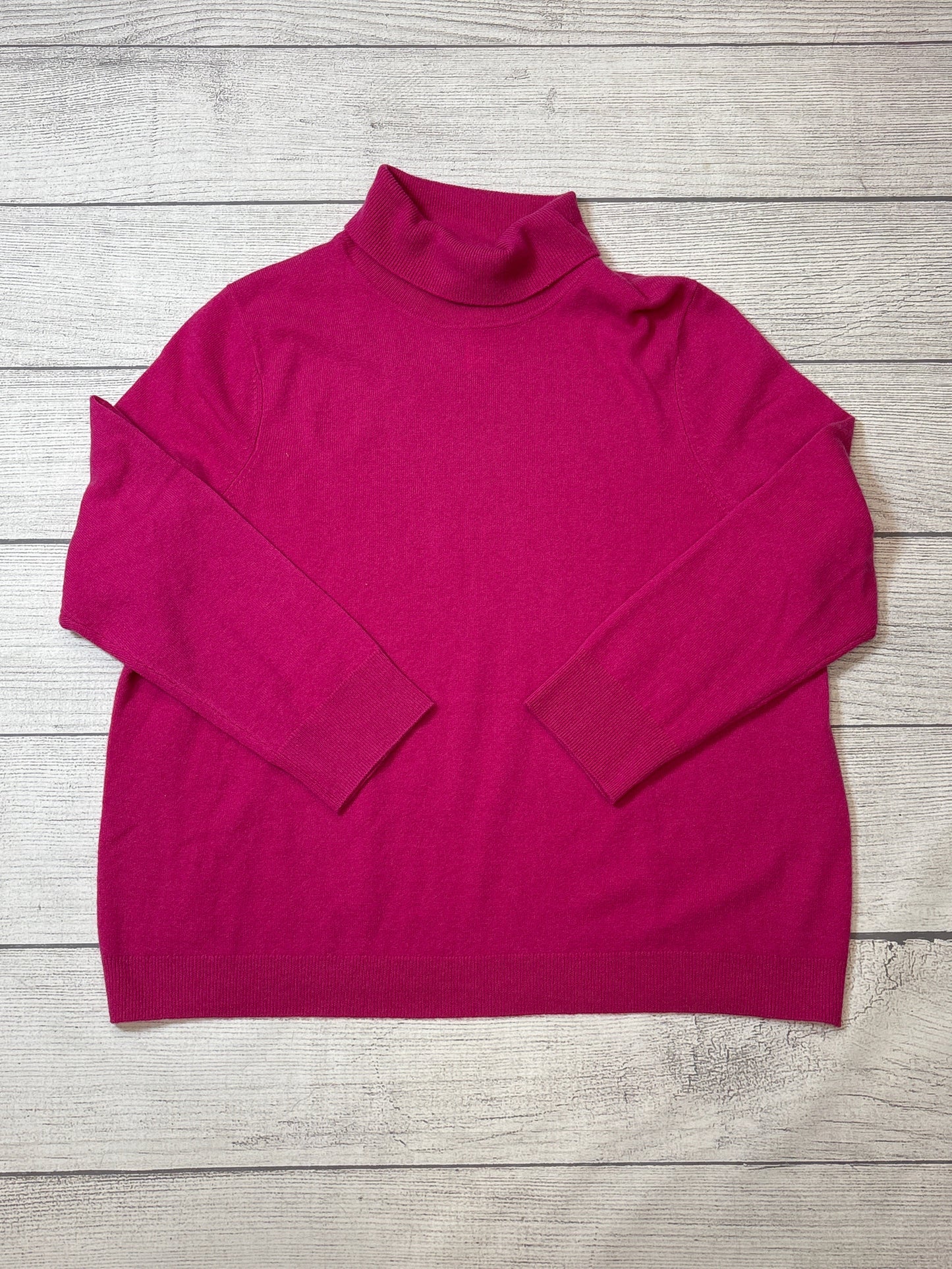 Sweater Cashmere By Talbots In Pink, Size: 3x