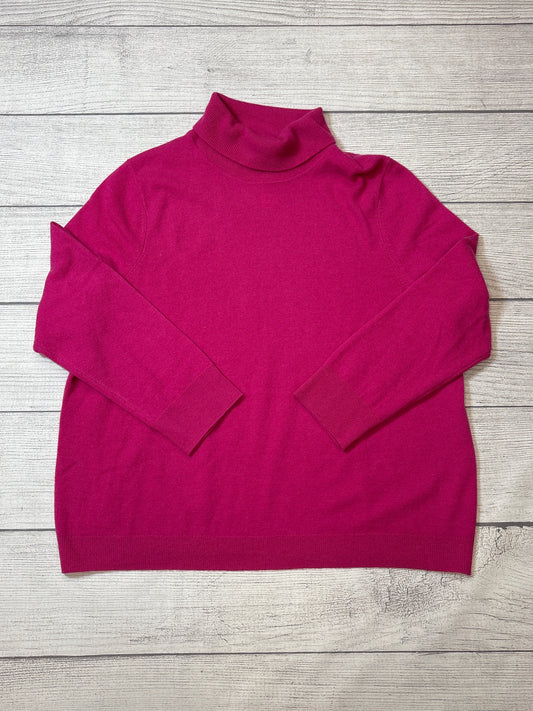 Sweater Cashmere By Talbots In Pink, Size: 3x