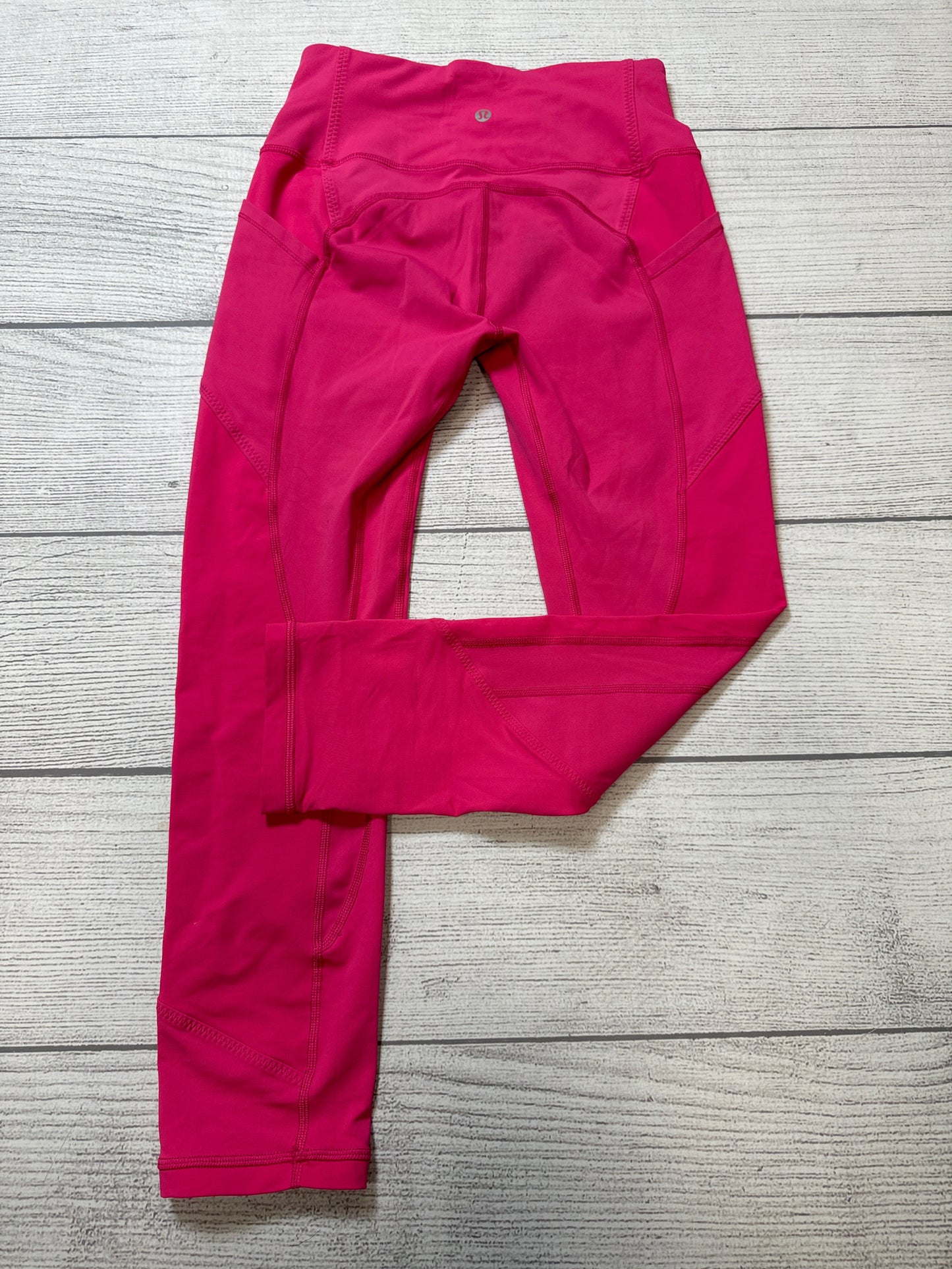 Athletic Capris By Lululemon In Pink, Size: S