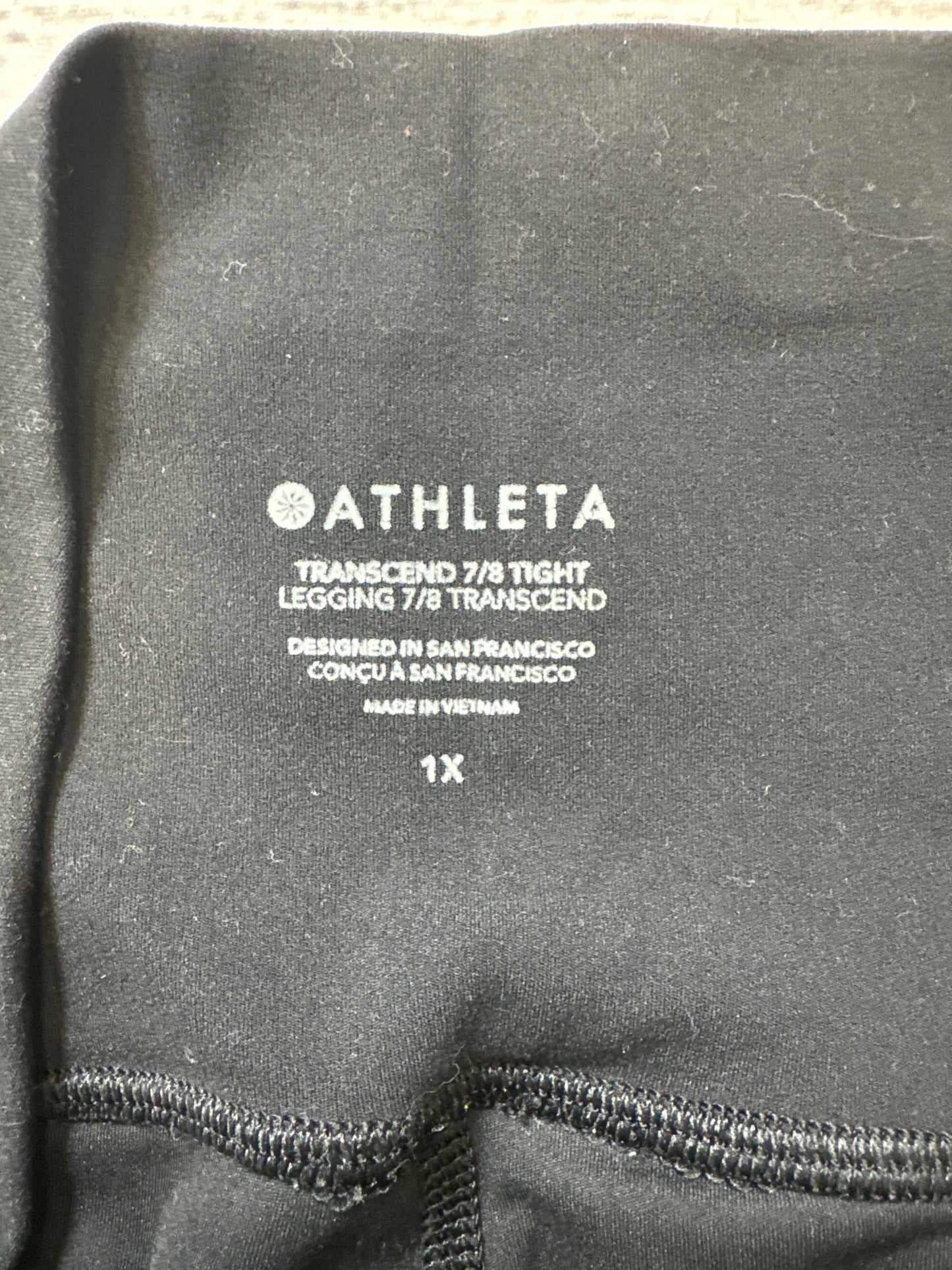 Athletic Capris By Athleta In Black, Size: 1x