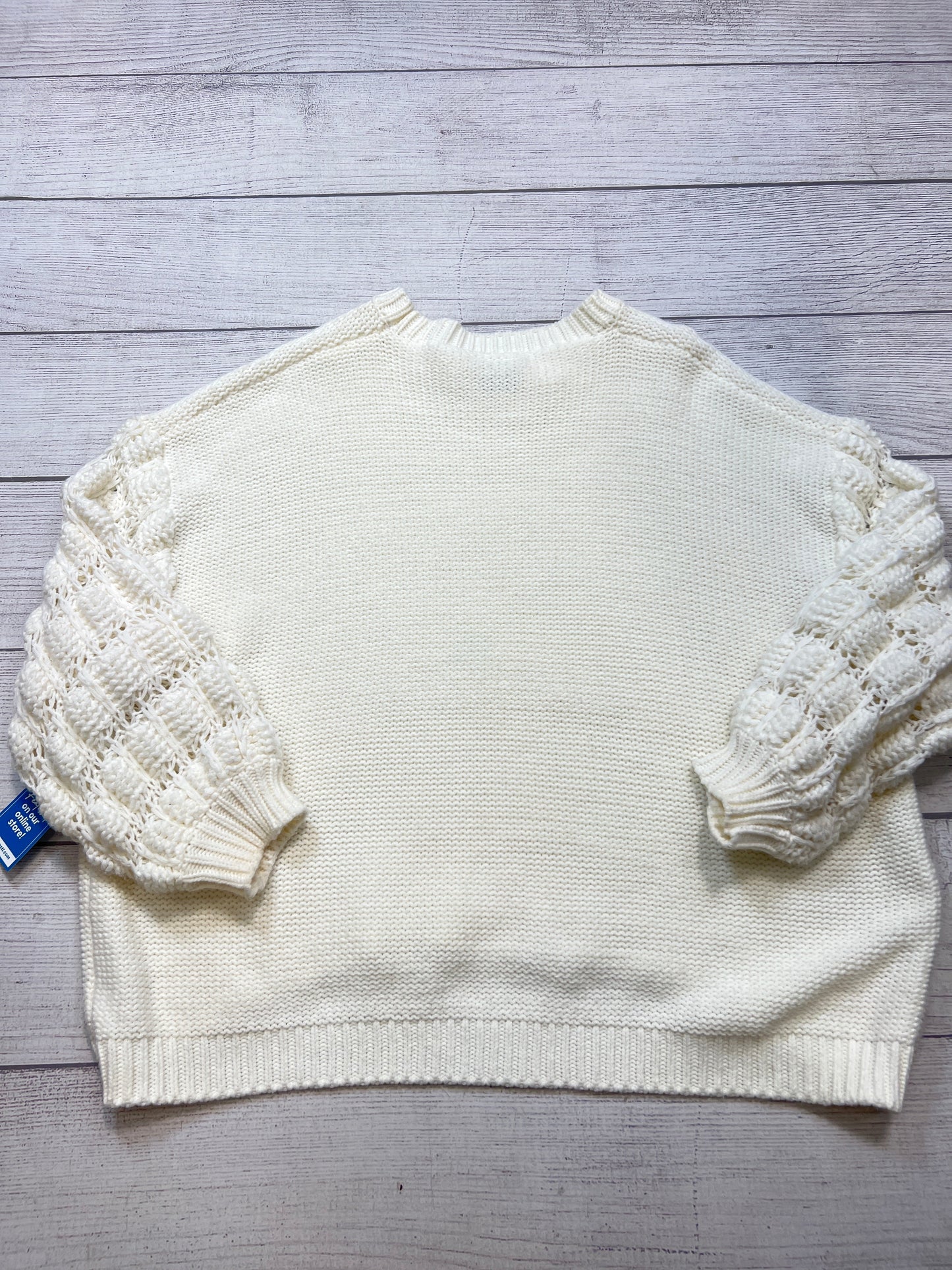 Sweater By Arula In Cream, Size: 3x