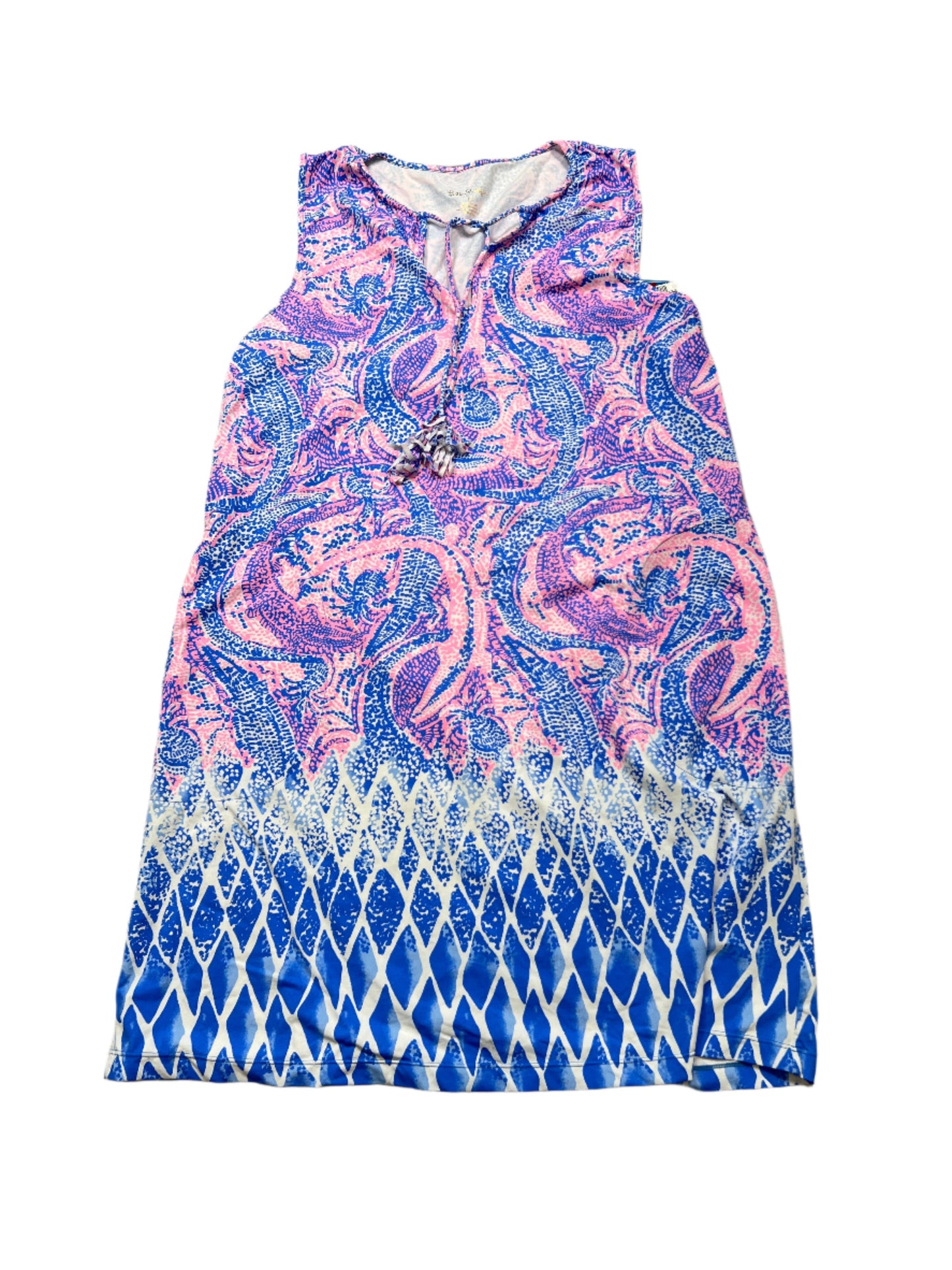 Dress Designer By Lilly Pulitzer In Blue & Pink, Size: M