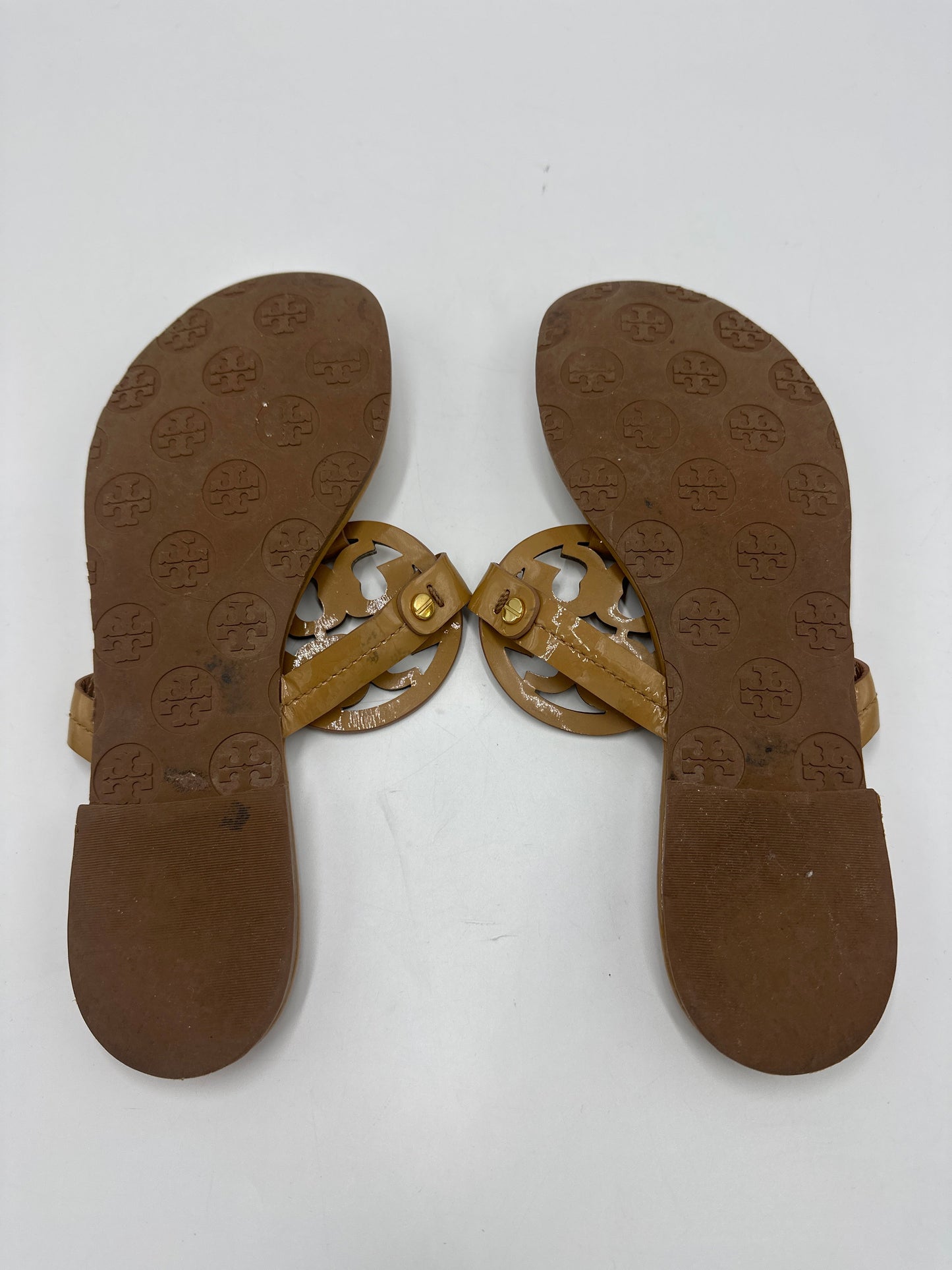 Tory Burch Patent Miller Designer Sandals, Size: 7