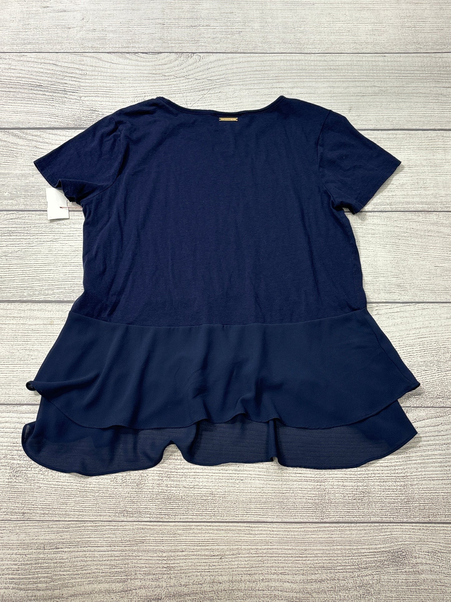 Top Short Sleeve By Michael By Michael Kors In Navy, Size: L