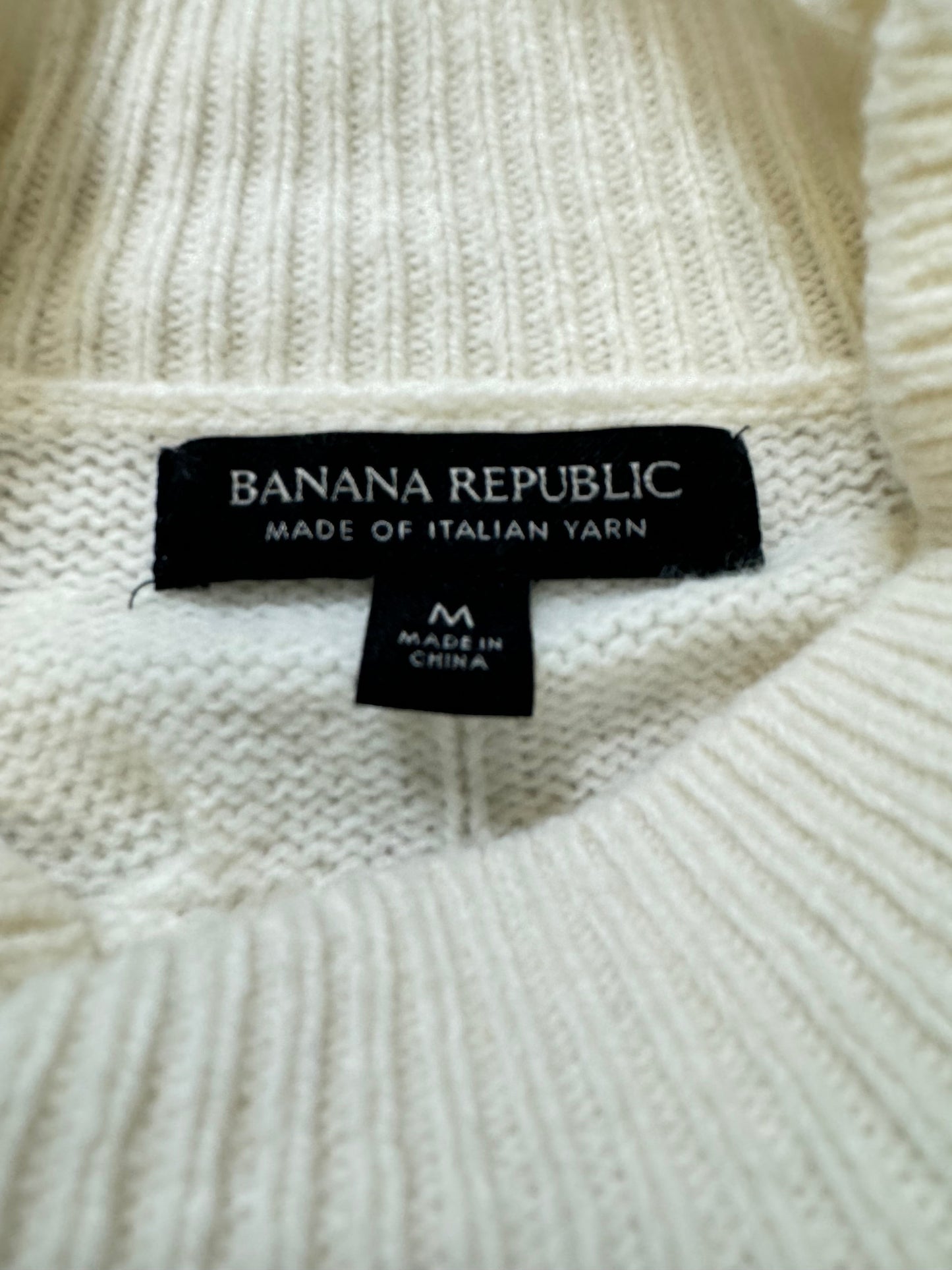 Sweater By Banana Republic In White, Size: M