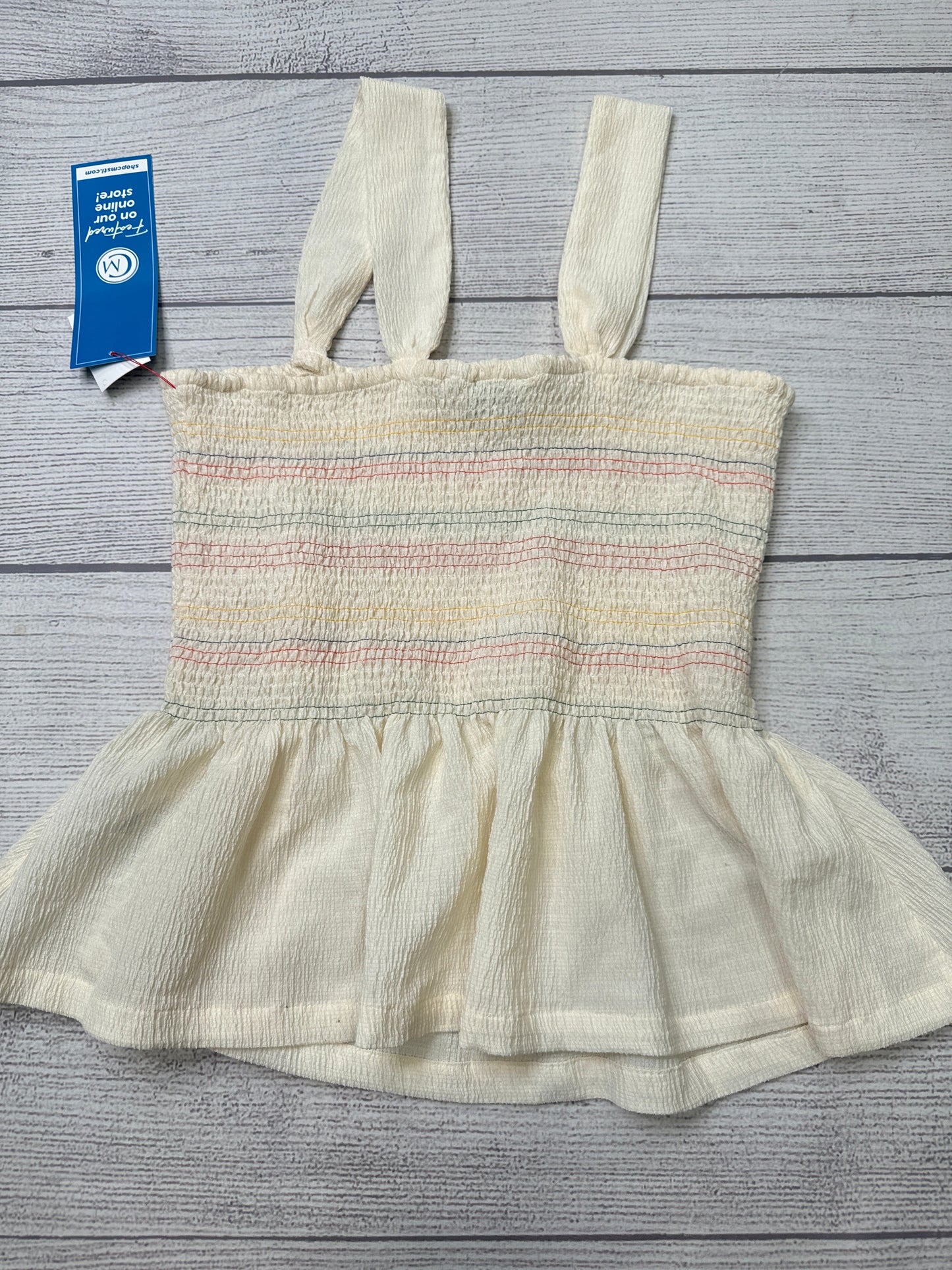 Top Sleeveless By Madewell In Cream, Size: L