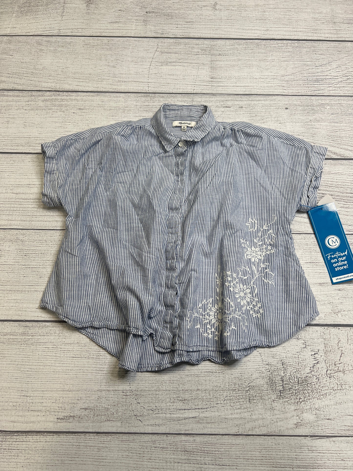 Blouse Short Sleeve By Madewell  Size: Xs