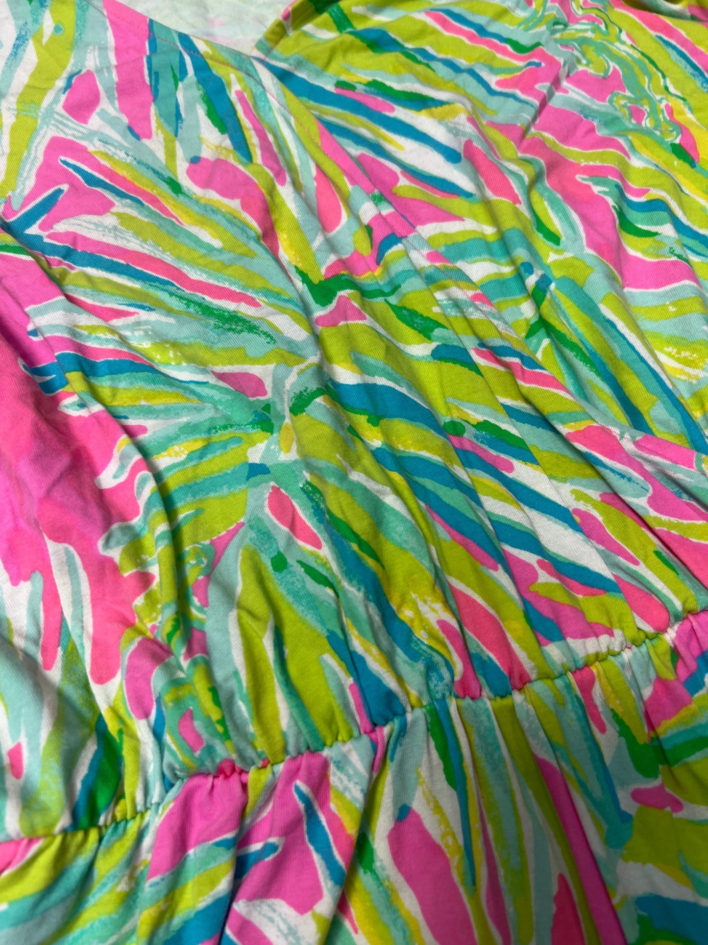 Pink Green Romper Lilly Pulitzer, Size S