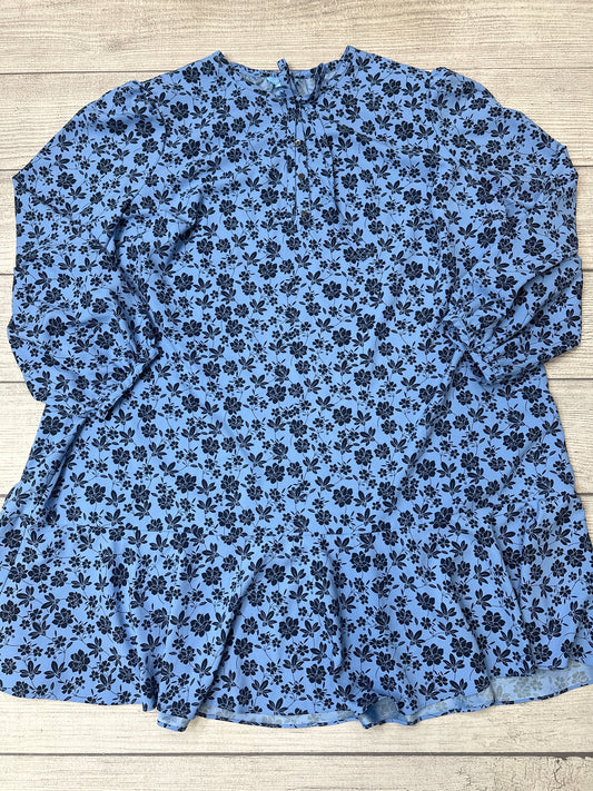 Blue Dress Casual Short Draper James, Size 3x