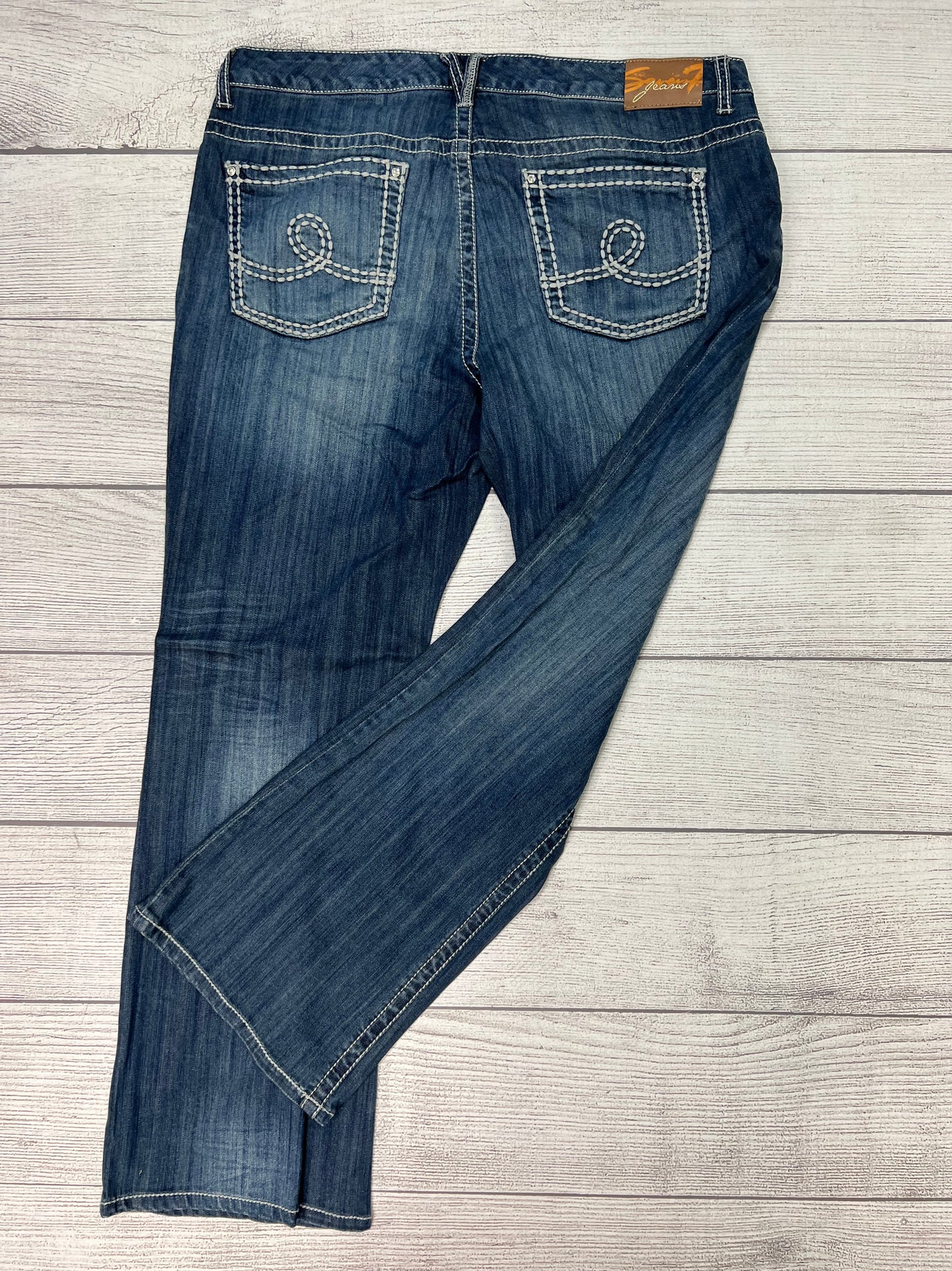 Jeans Straight By Seven 7 In Blue, Size: 22