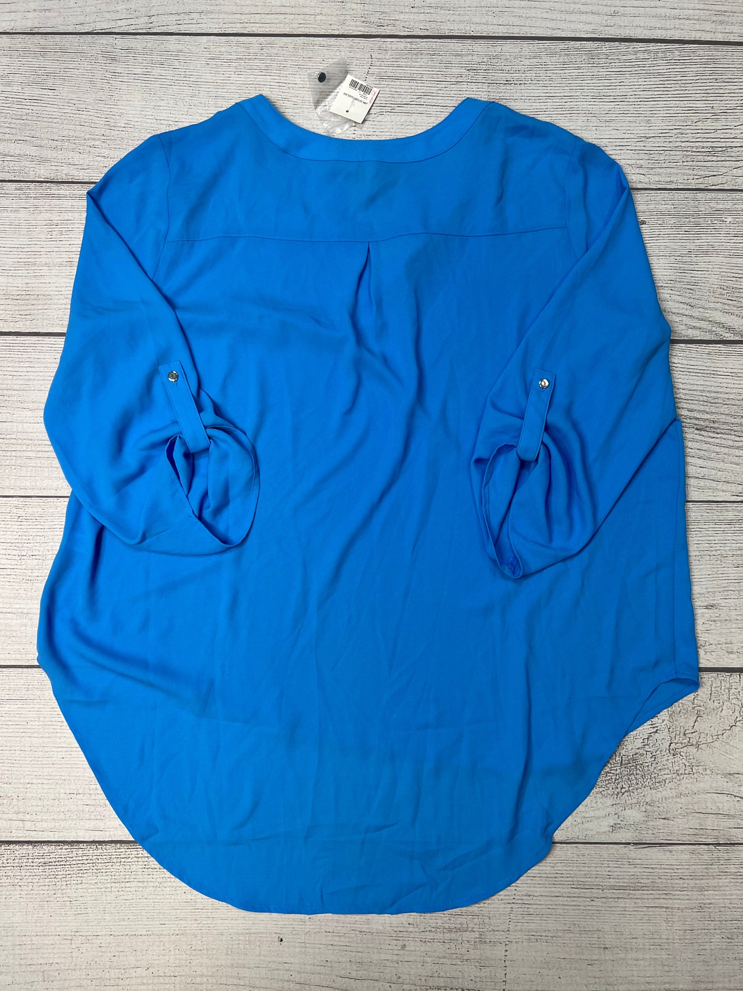 Top Long Sleeve By Cato In Blue, Size: Xl