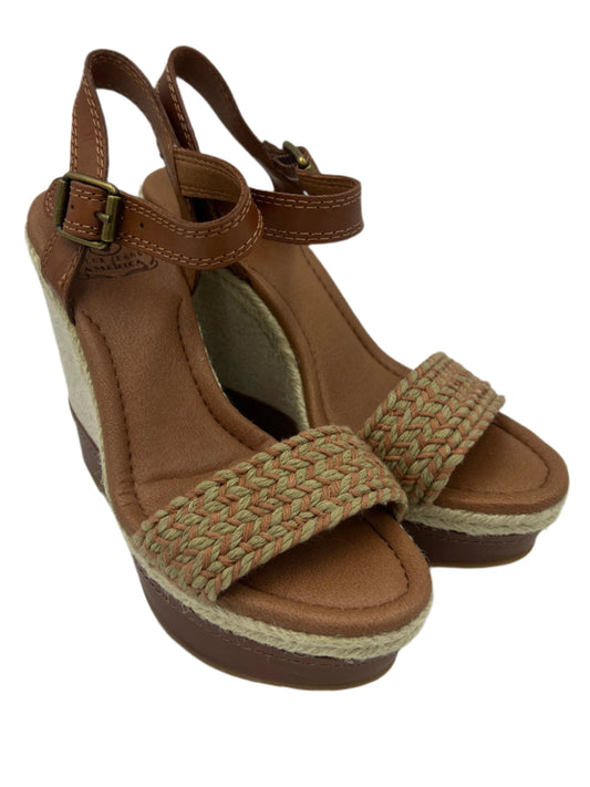 Espadrille Wedge By Lucky Brand In Brown, Size: 7.5