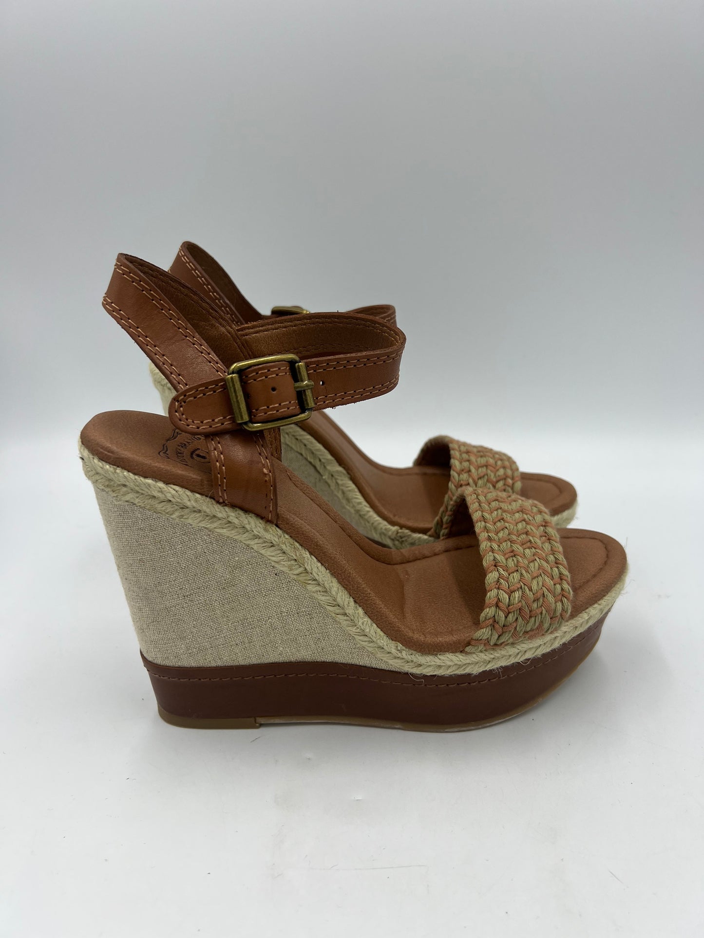 Espadrille Wedge By Lucky Brand In Brown, Size: 7.5