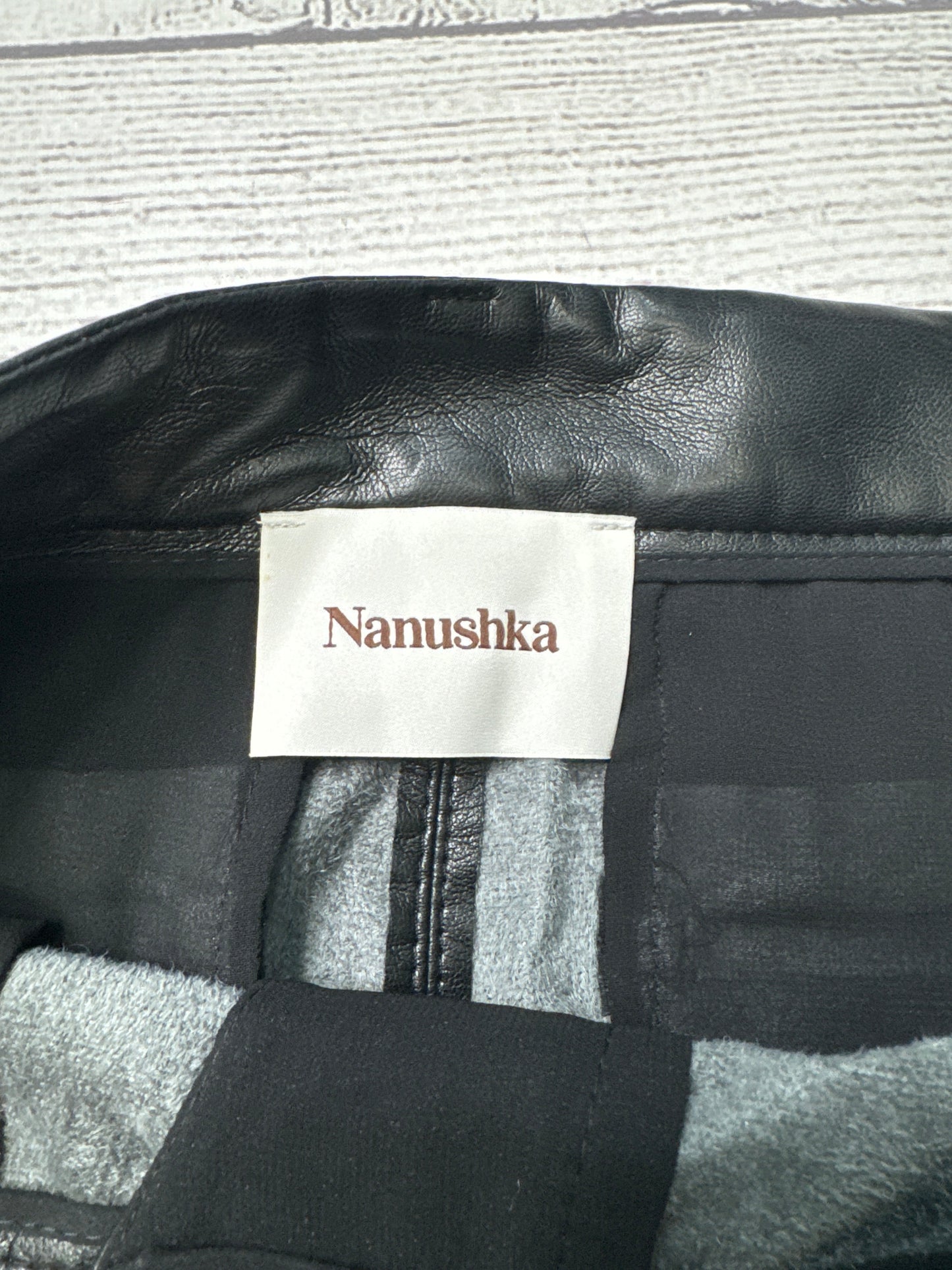 Nanushka Pants Designer In Black, Size: M