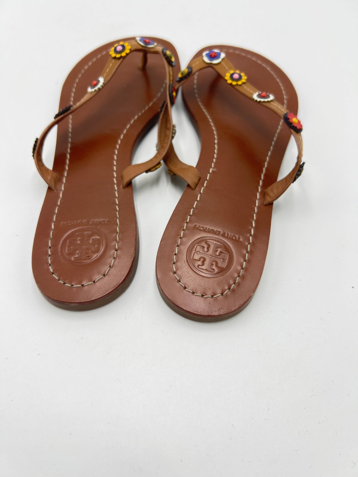 Sandals Designer By Tory Burch In Brown, Size: 8.5