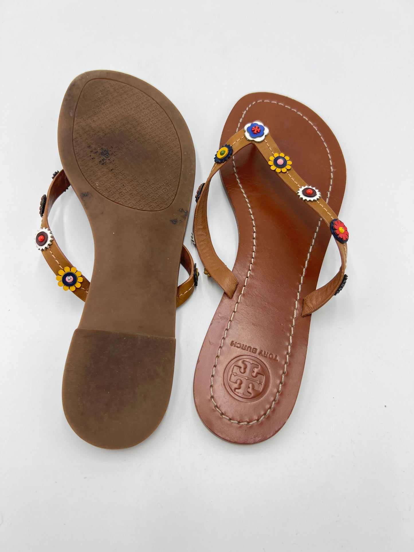 Sandals Designer By Tory Burch In Brown, Size: 8.5