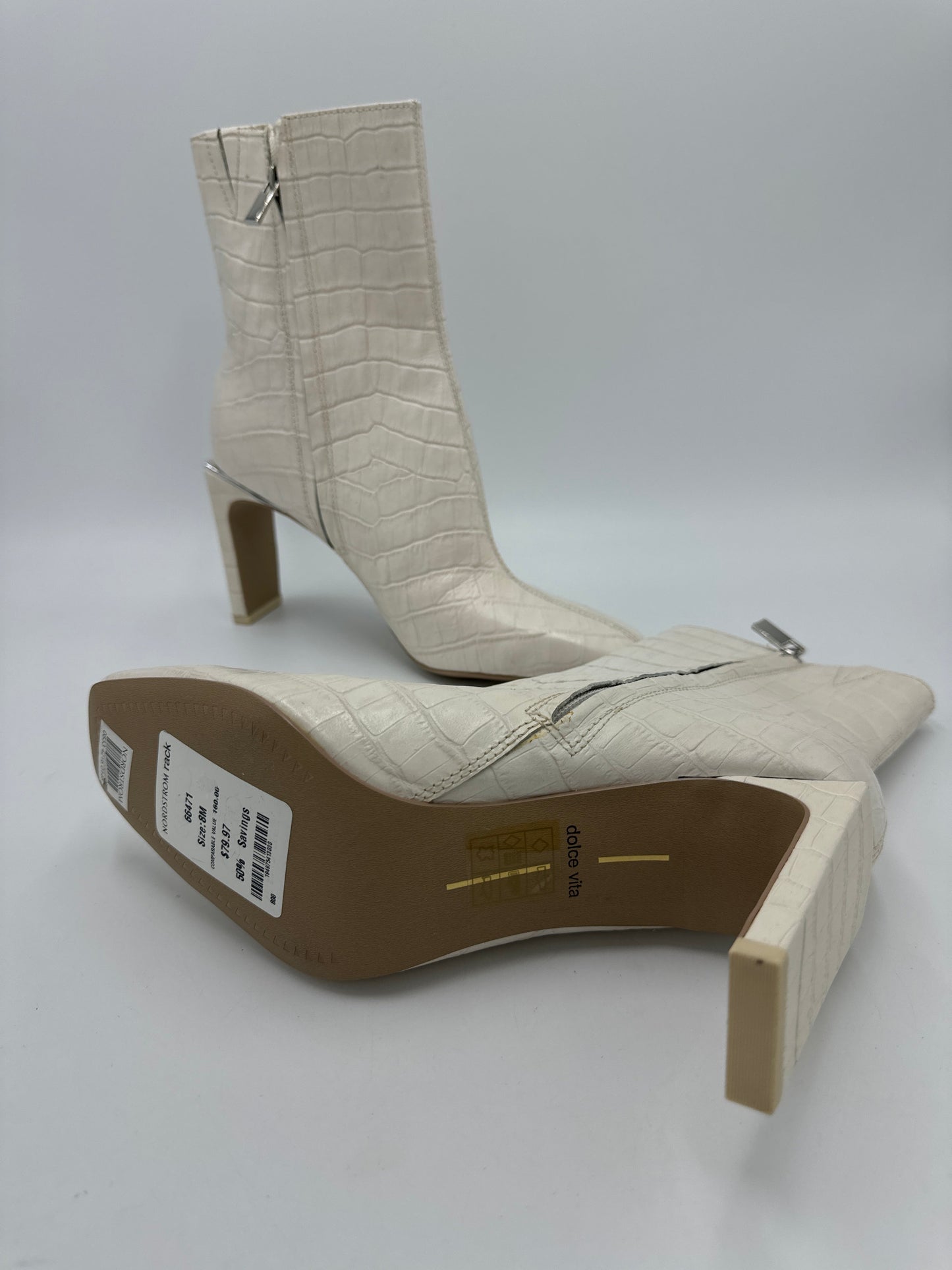 New! Boots Ankle Heels By Dolce Vita In White, Size: 8